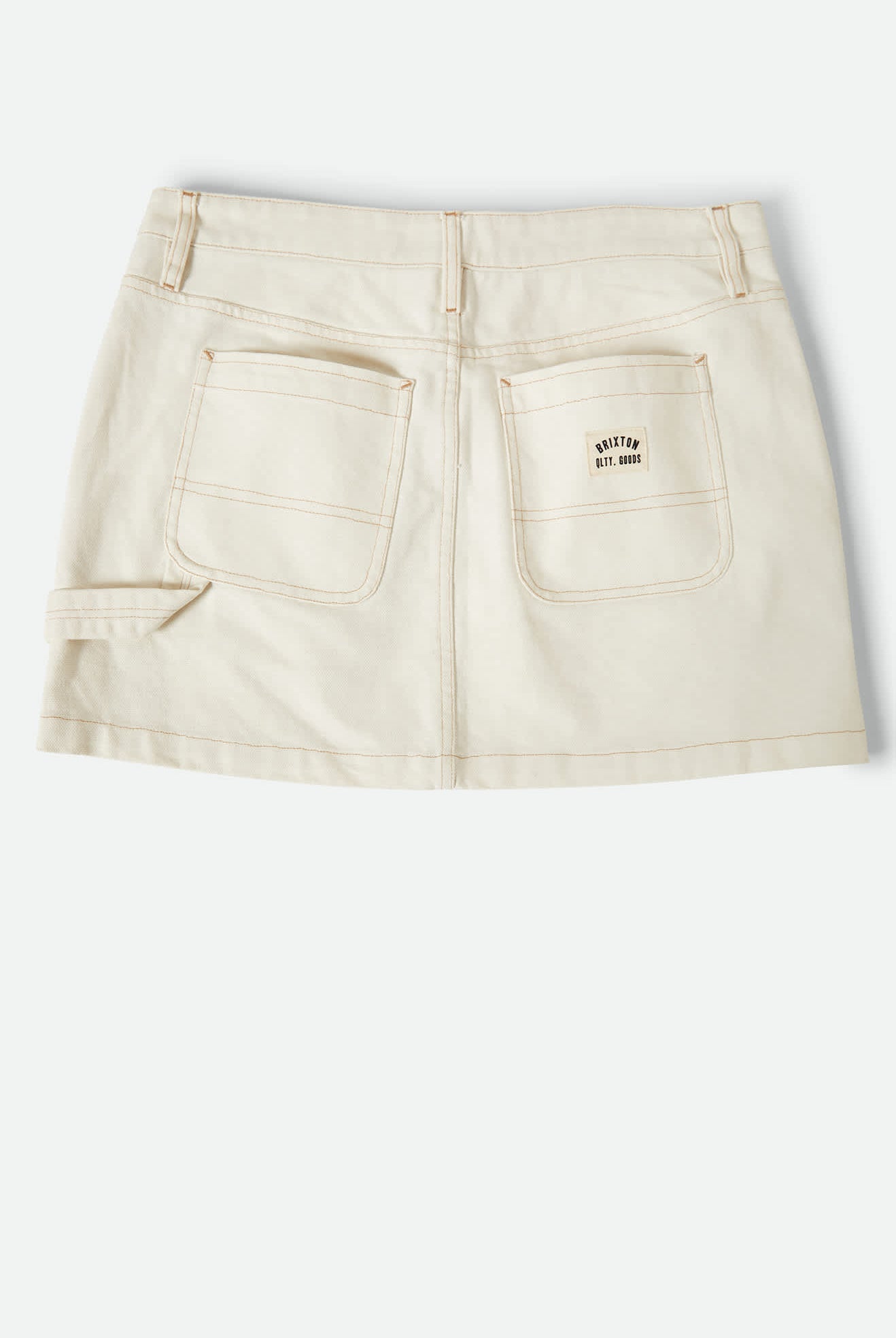 Women's Essex Painter Mini Skirt in the color Egret White - Additional Laydown image