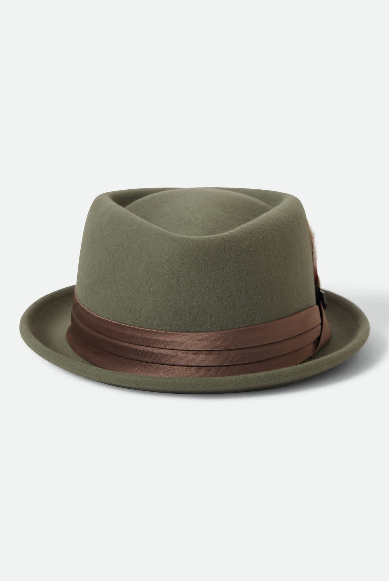 Unisex Stout Pork Pie in the color Olive Surplus/Bronze - Additional Laydown image