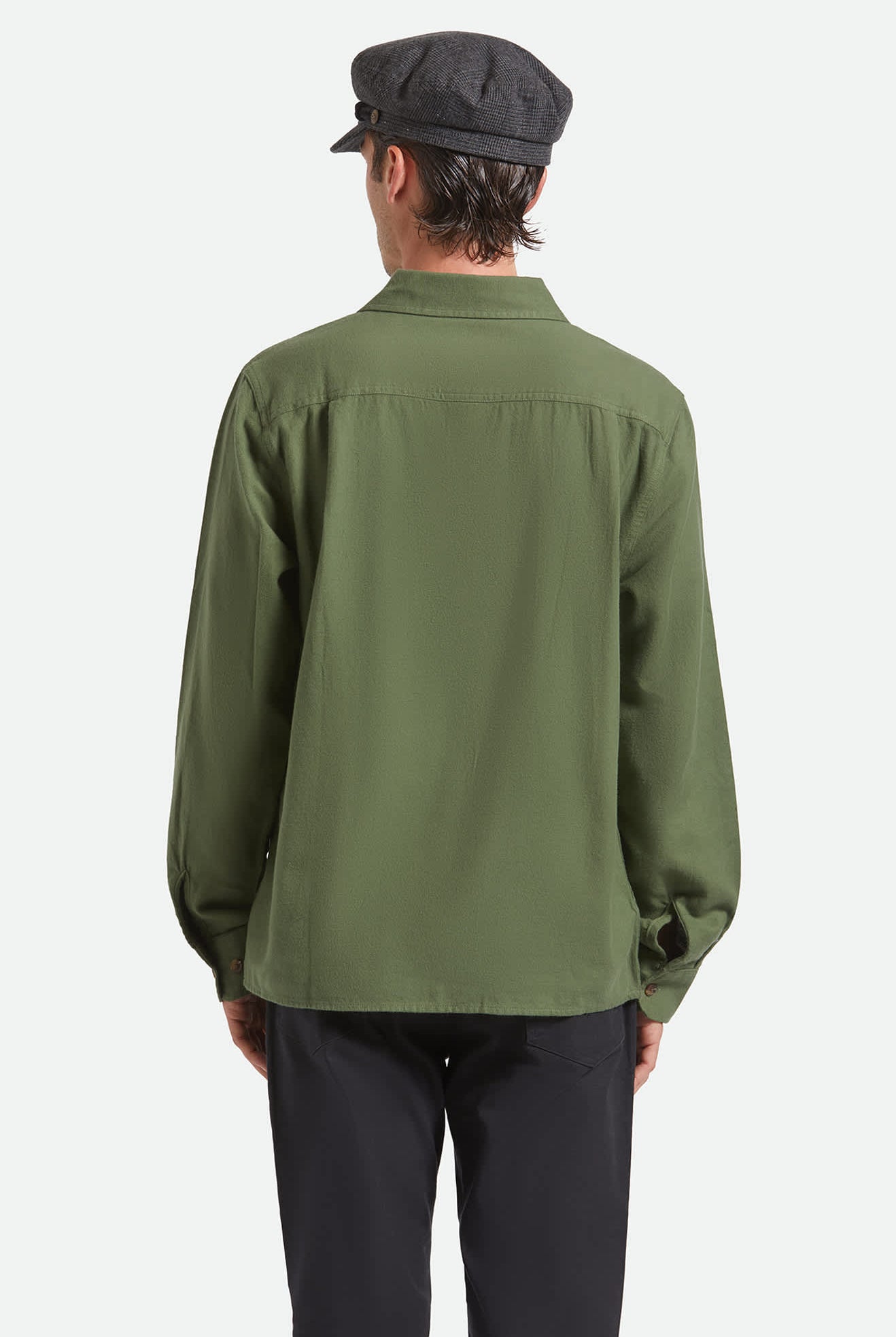 Men's Hasting Lightweight Ultra Soft Flannel in the color Wild Green - Additional Fit image