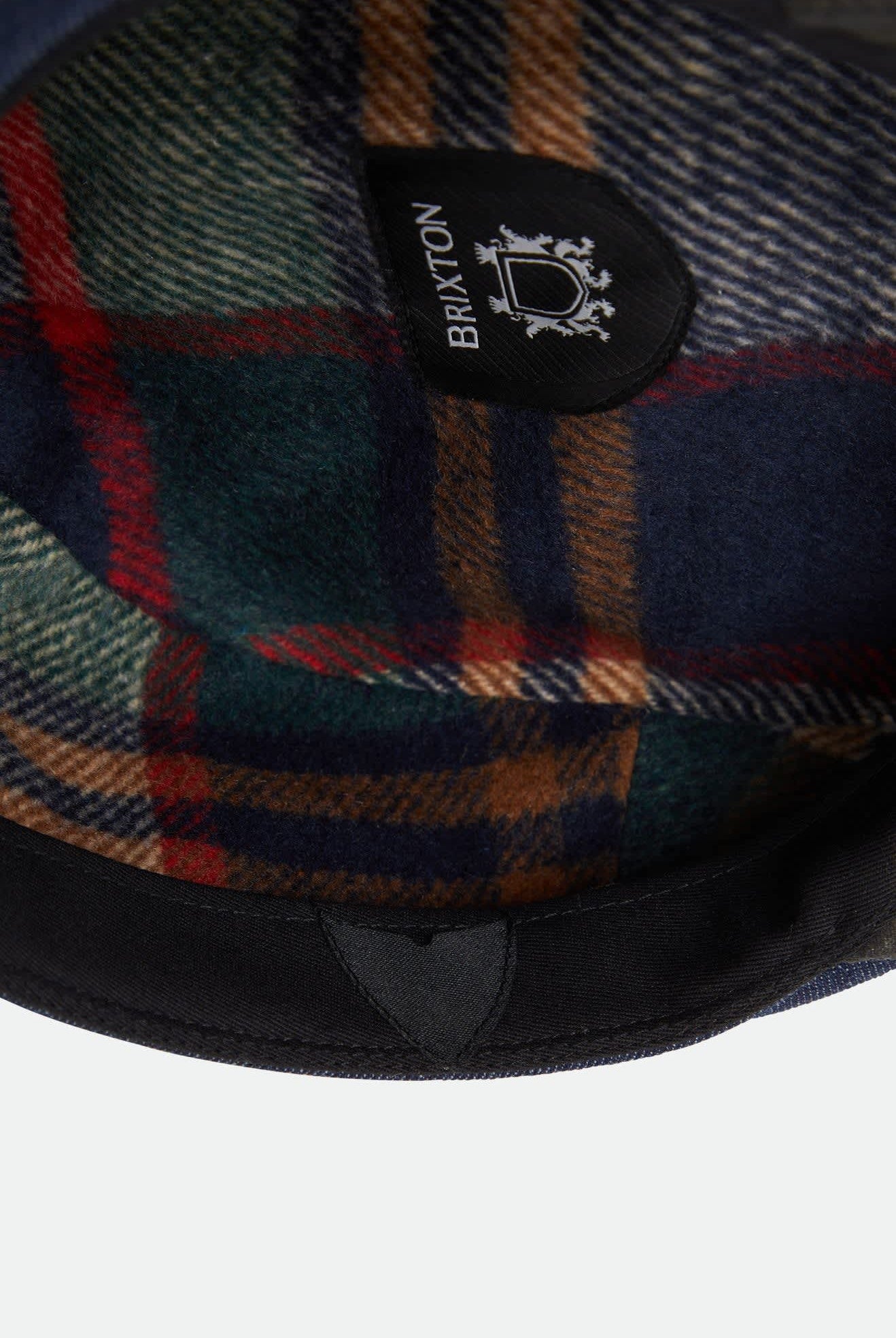 Unisex Brood Baggy Flannel Snap Cap in the color Black Denim/Black - Additional Laydown image