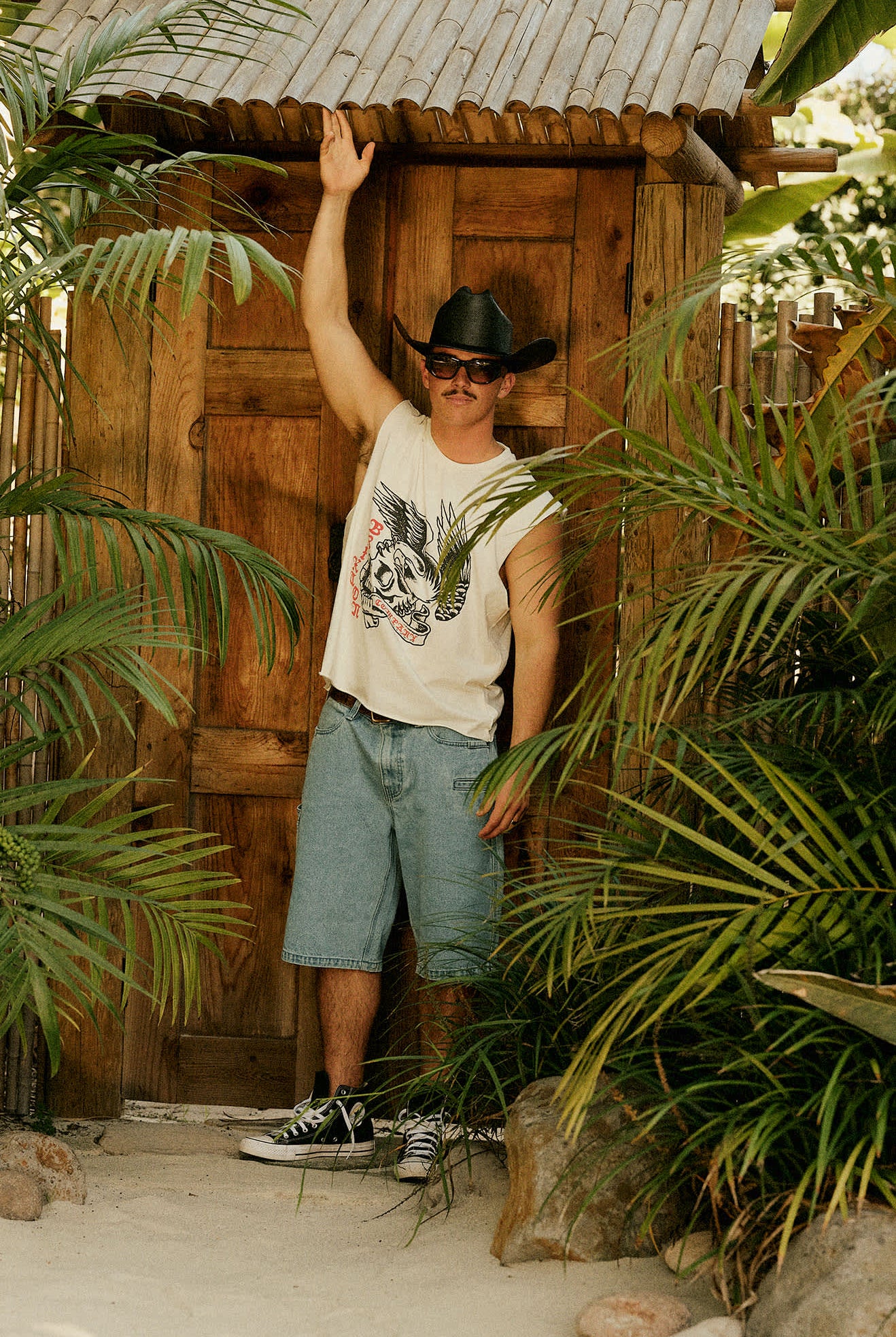 Unisex Laredo Straw Cowboy Hat in the color Black - Men's Lifestyle image