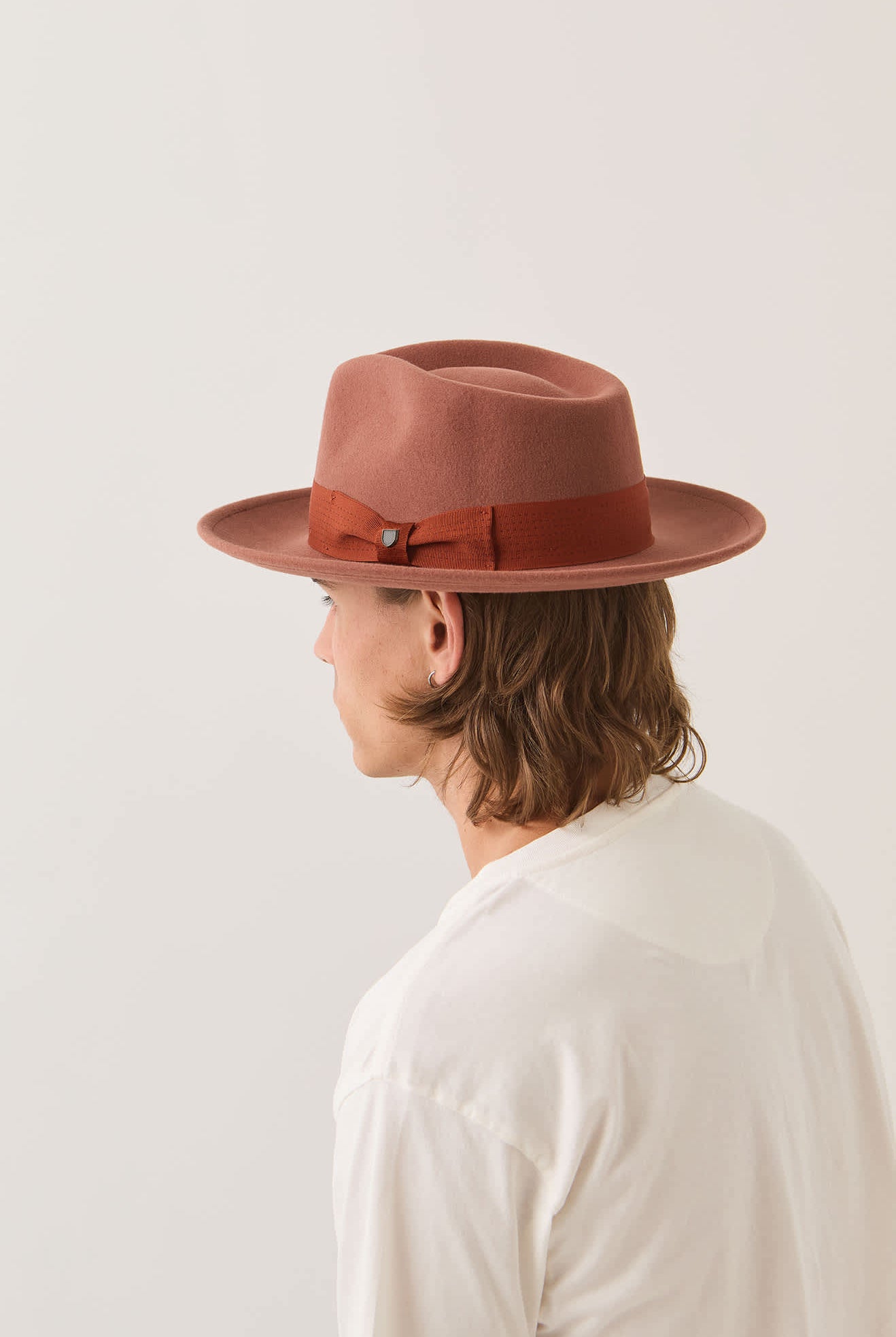 Unisex Eames Fedora in the color Teak/Caramel - Additional Fit image