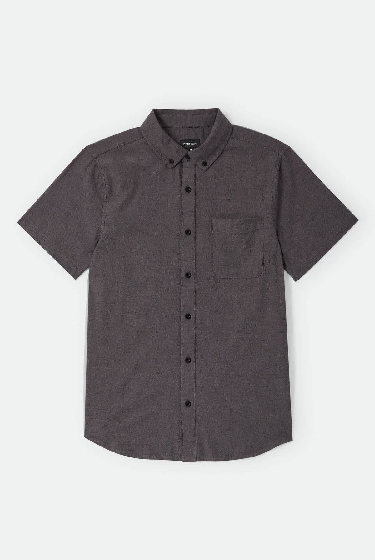 Men's Sanford Oxford Shirt in the color Charcoal - Front Product View