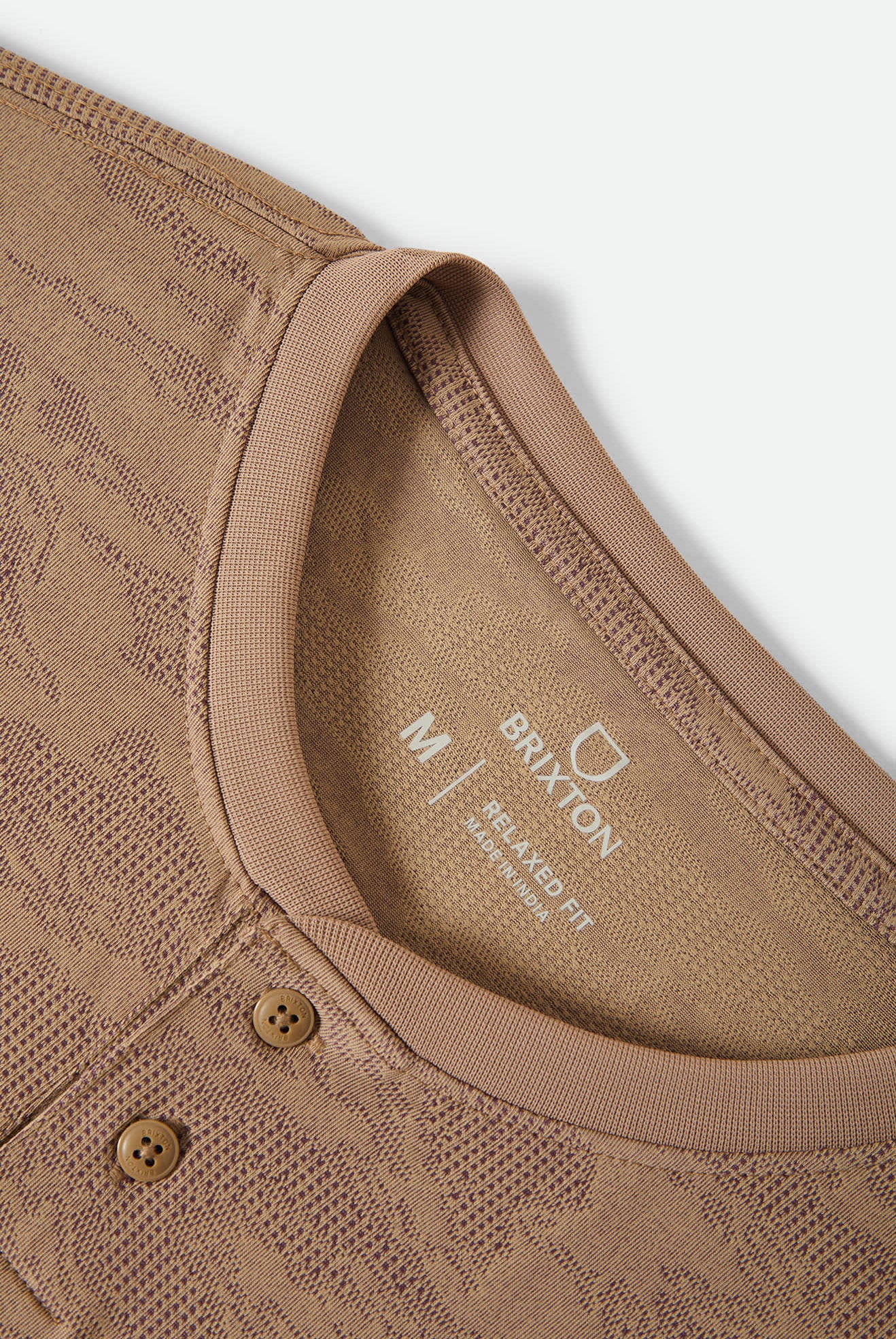 Men's Journey Short Sleeve Henley in the color Desert Tiger Camo - Additional Laydown image