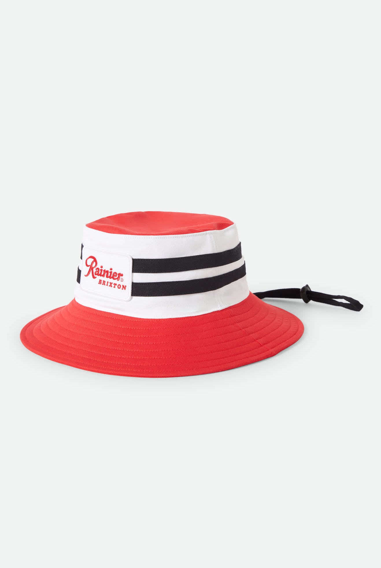 Unisex Rainier X Brixton Boonie in the color Natural/Red - Front Product View
