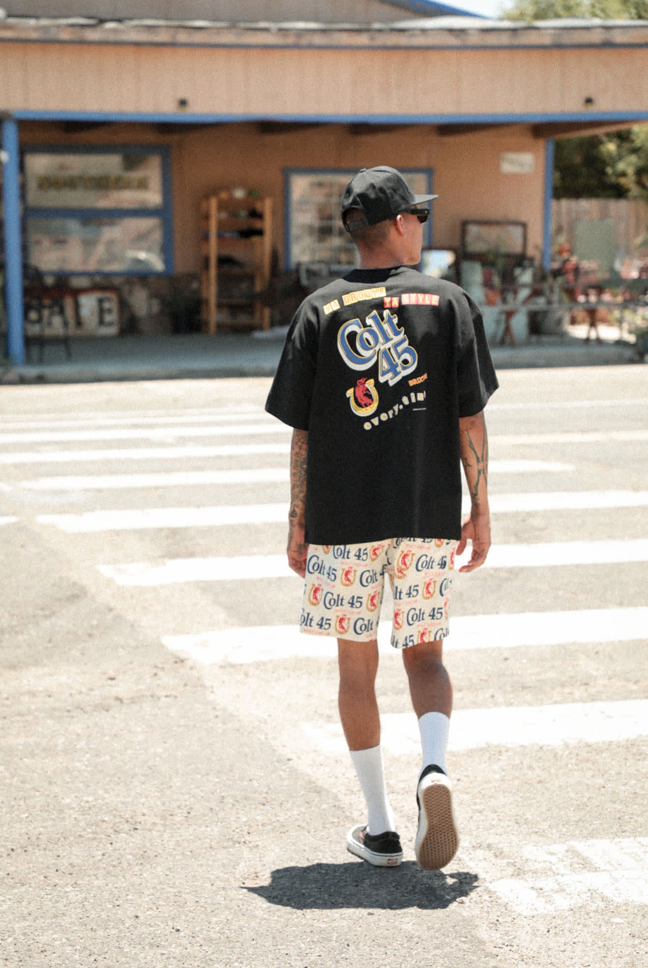 Men's Colt 45 Everytime Short Sleeve Oversized T-Shirt in the color Black - Men's Lifestyle image