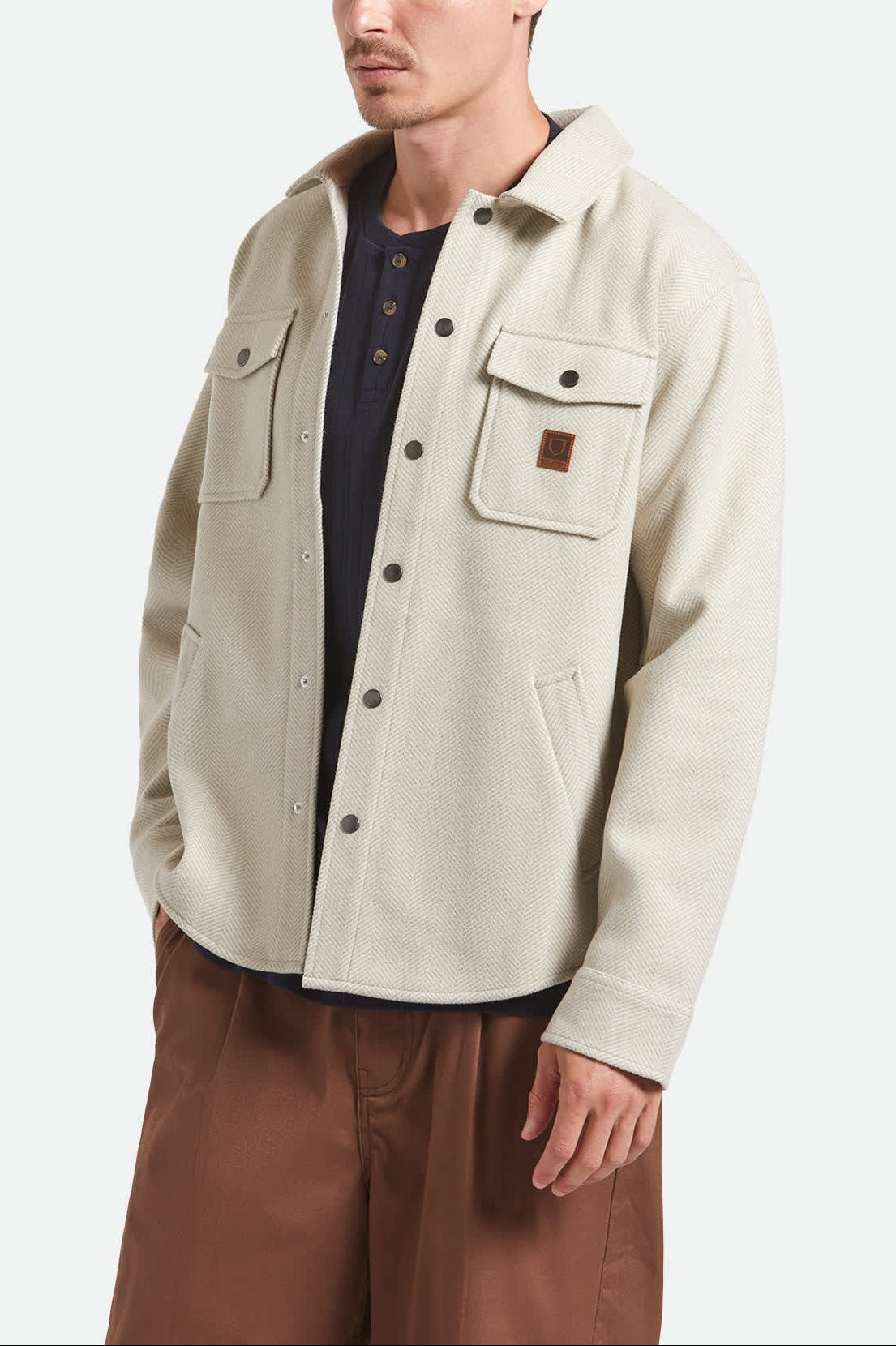 Men's Durham Brushed Menswear Jacket in the color Brushed Elm - Men's Front View