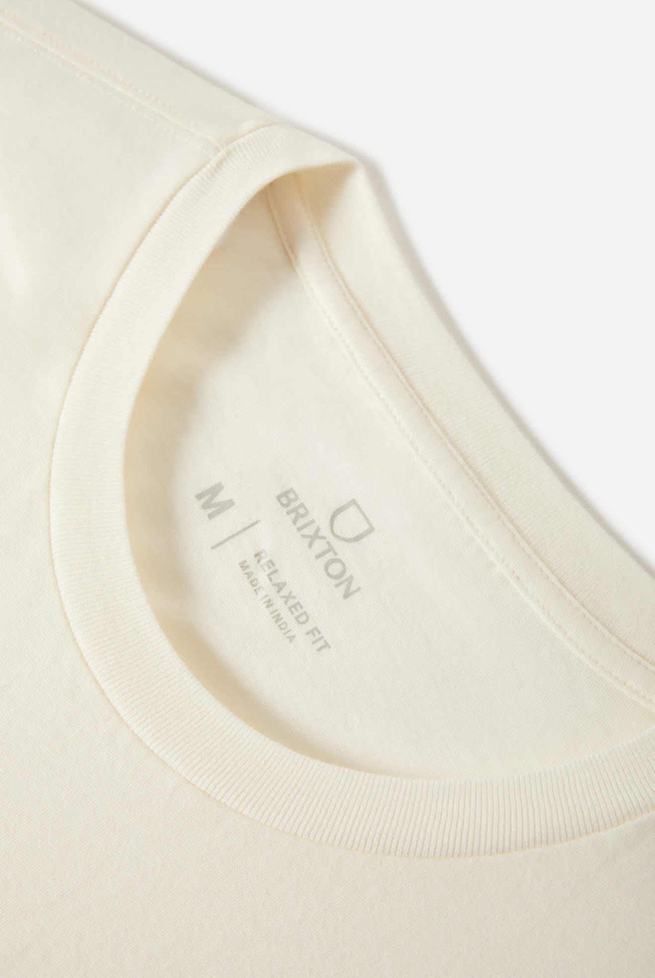 Men's Wolcott Worn In Boxy Muscle Tank in the color Off White - Additional Laydown image