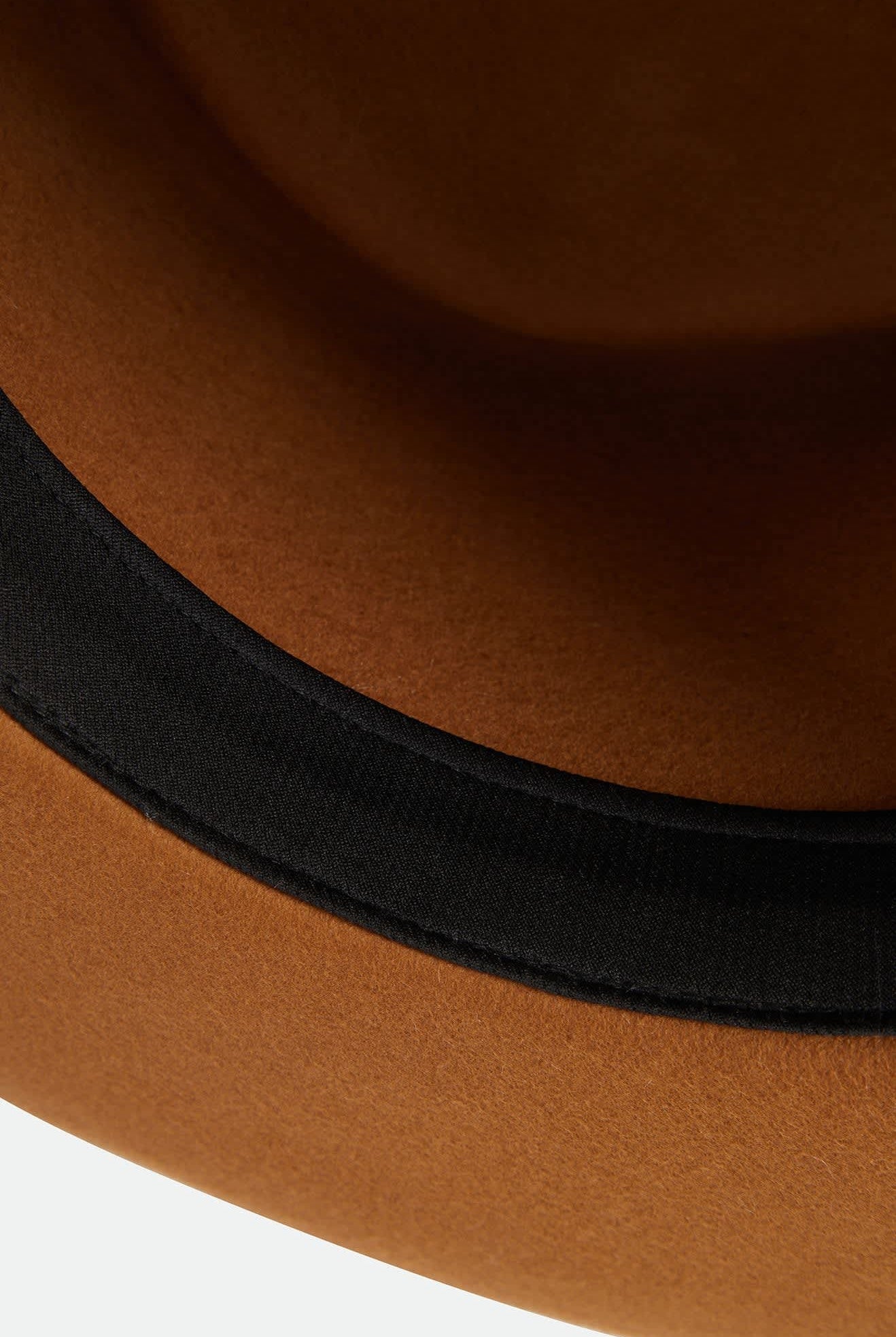 Women's Monet Fedora in the color Washed Copper - Additional Laydown image