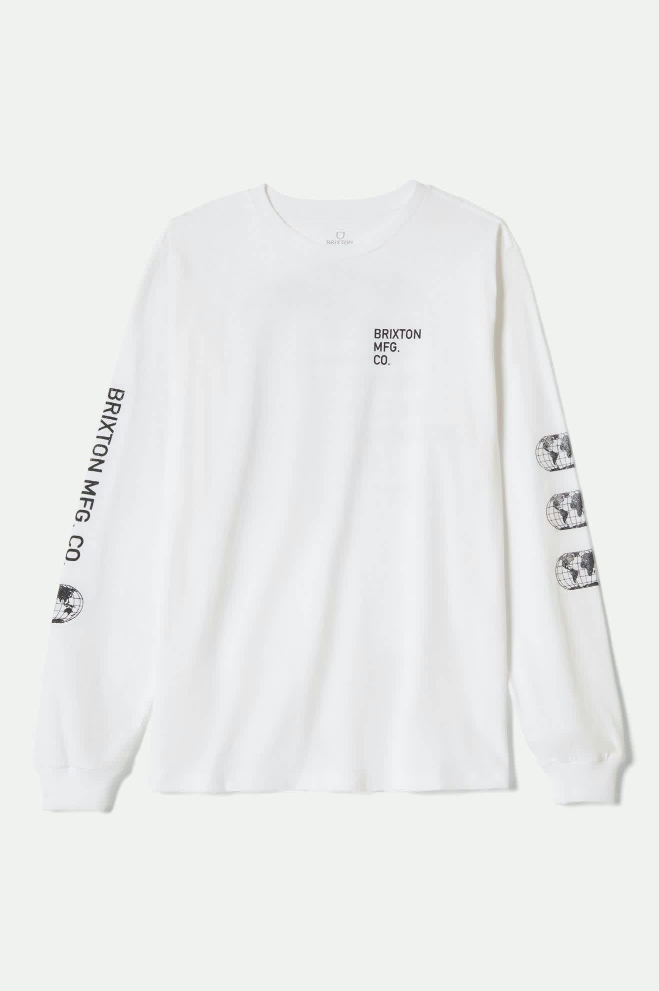 Men's Union Long Sleeve Standard T-Shirt in White – Brixton