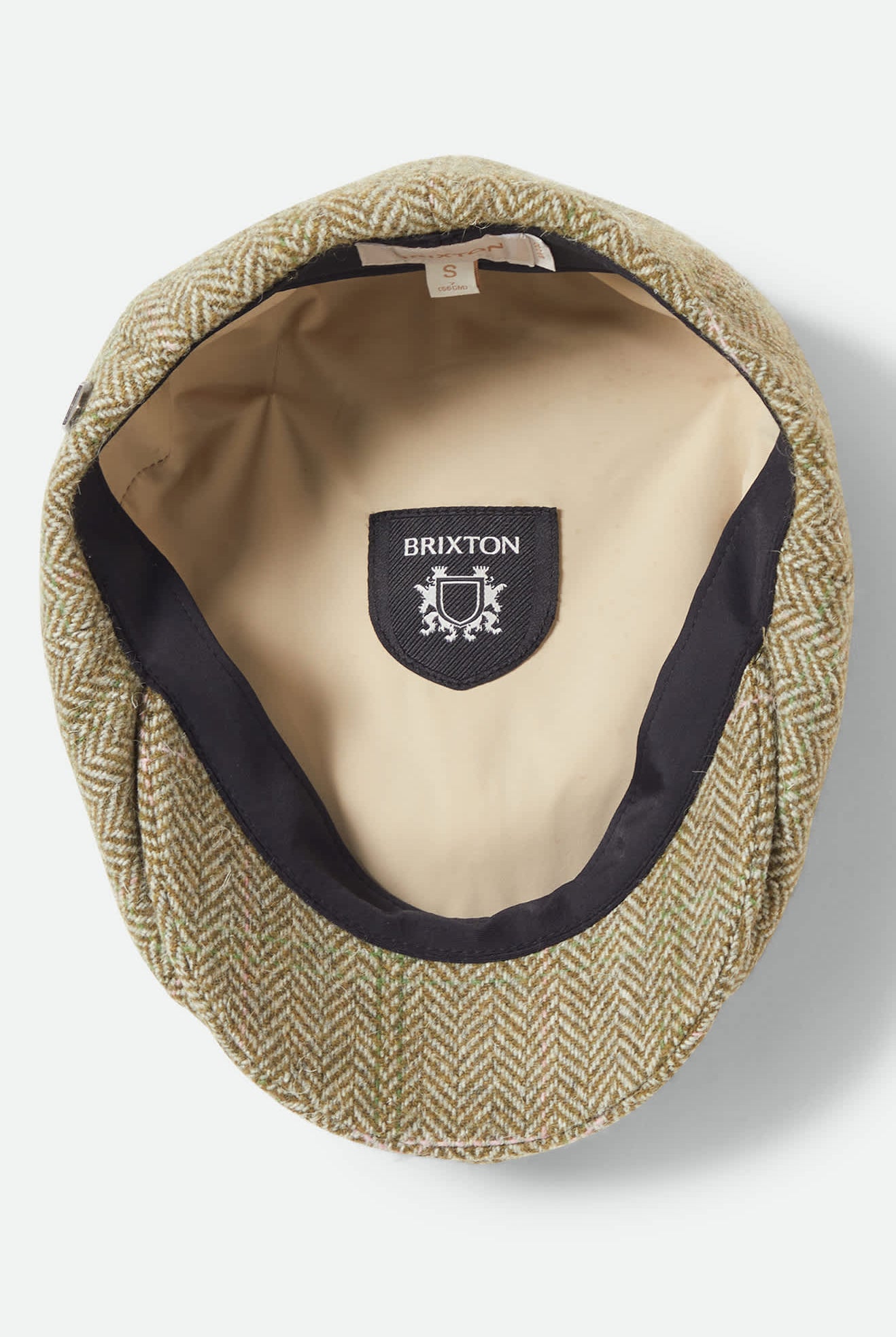 Women's Brood Lightweight Newsboy Cap in the color Sublime Green Houndstooth - Additional Laydown image