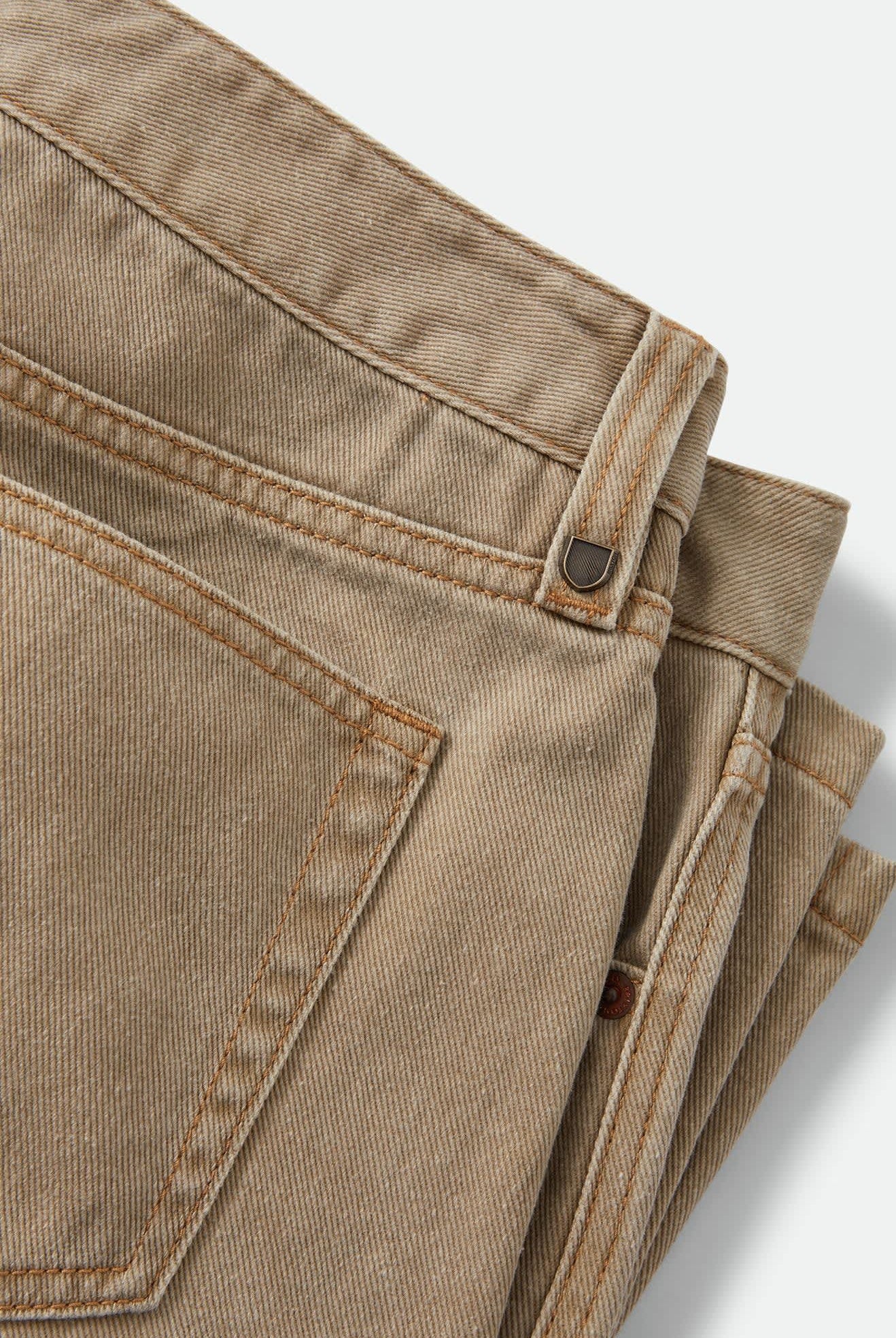 Men's Brixton Relaxed Short in the color Washed British Khaki - Additional Laydown image