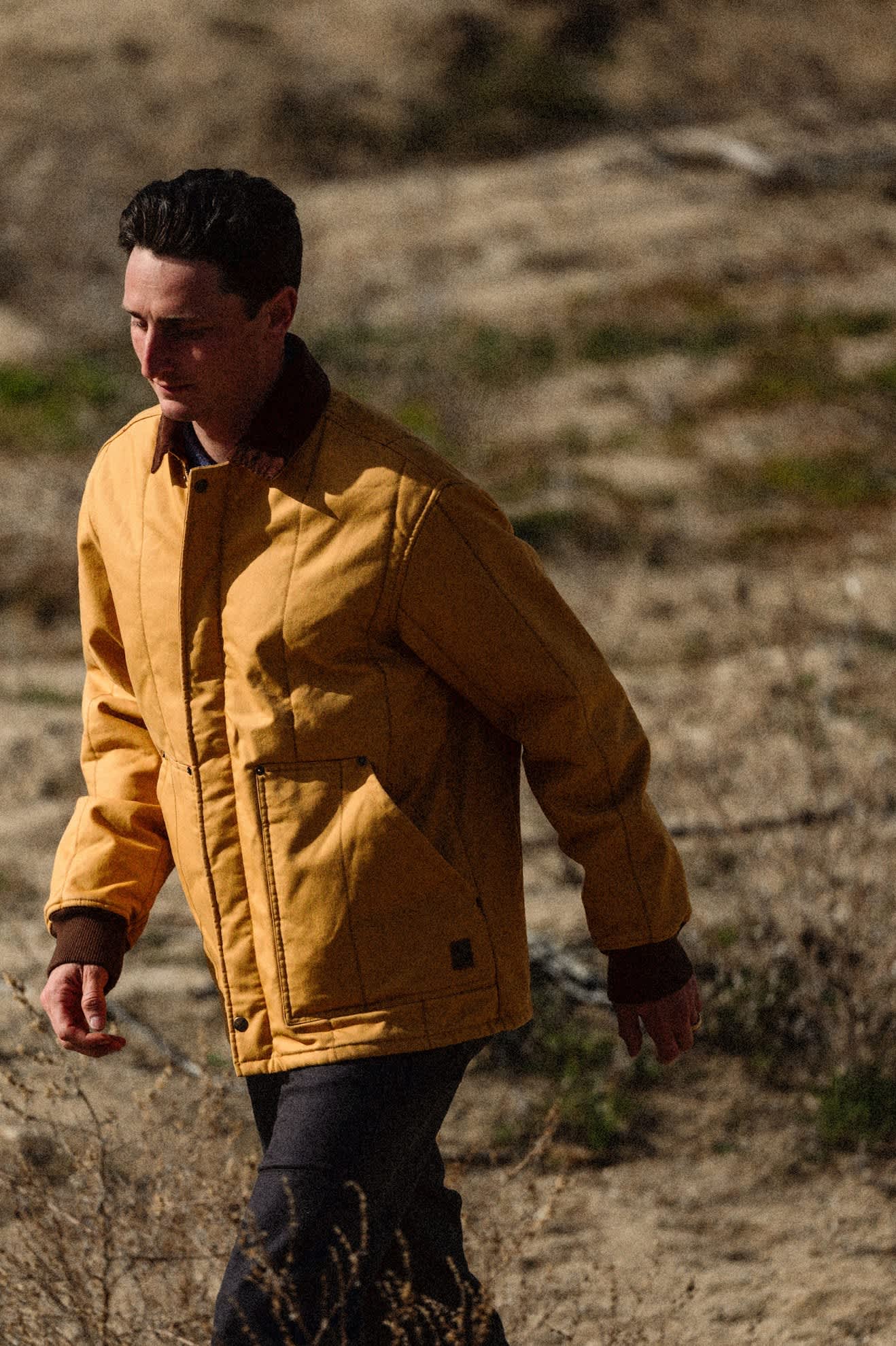 Men's Builders Ranch Jacket in the color Spruce Yellow - Men's Lifestyle image