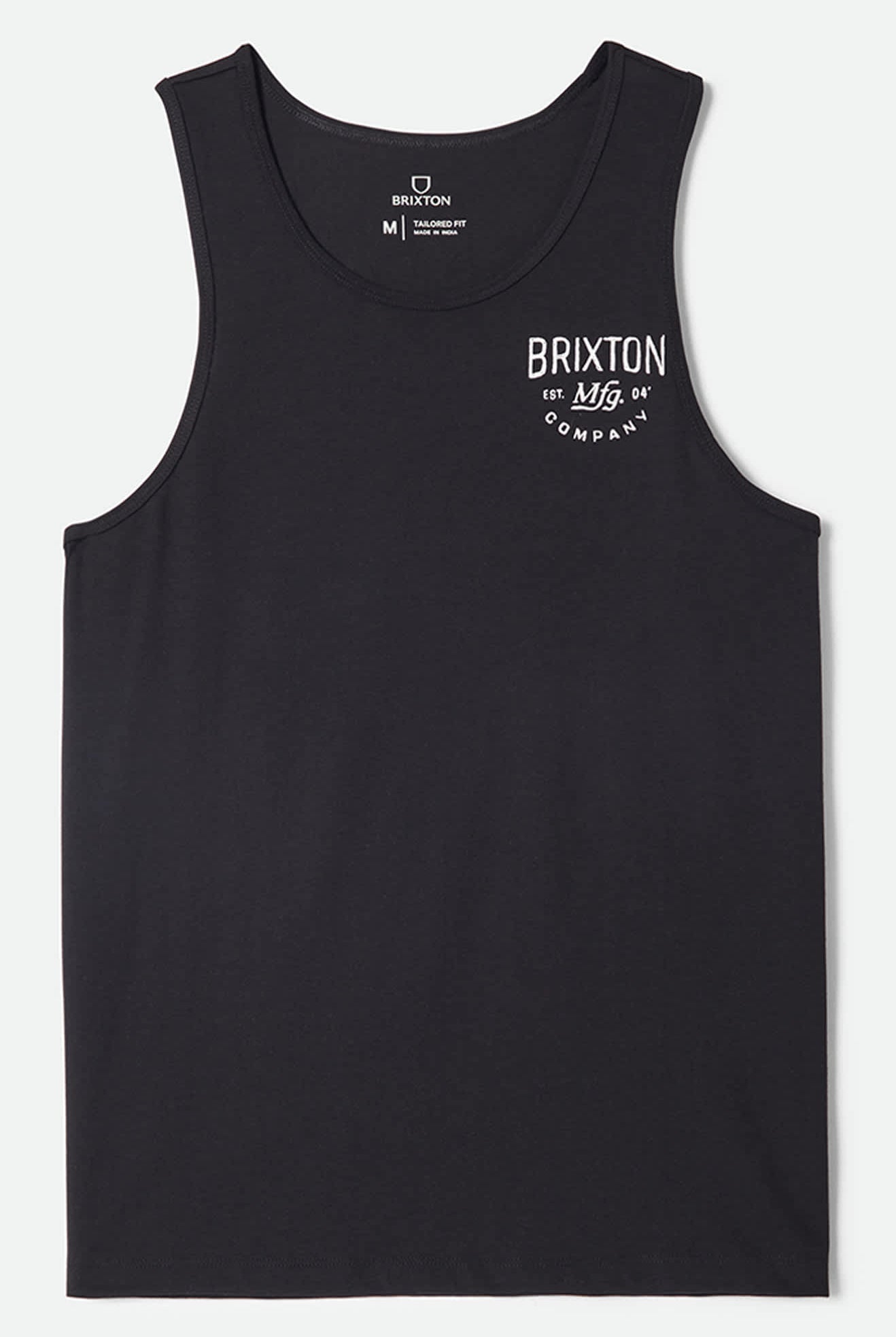 Men's Fremont Tank Top in the color Black - Front Product View