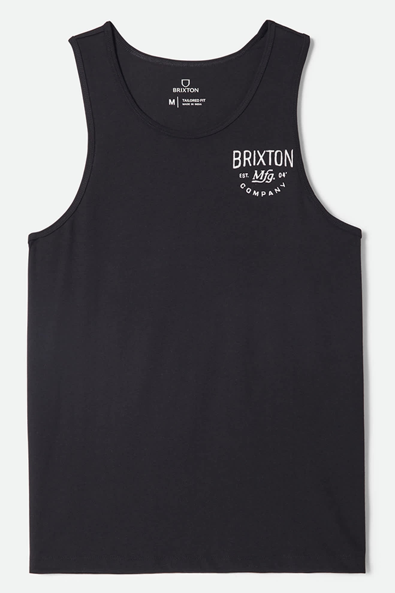 Men's Fremont Tank Top in the color Black - Front Product View