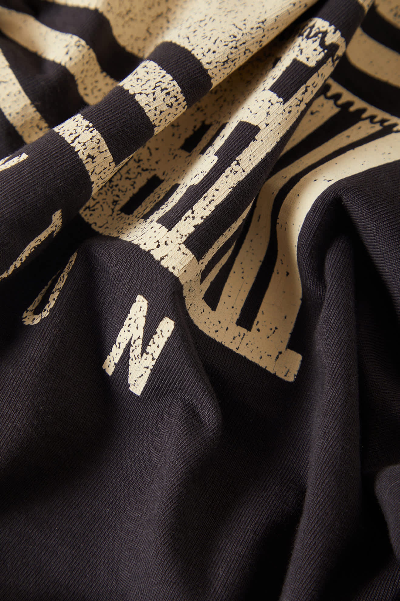 Women's Poolside Boxy Crew T-Shirt in the color Washed Black - Additional Laydown image