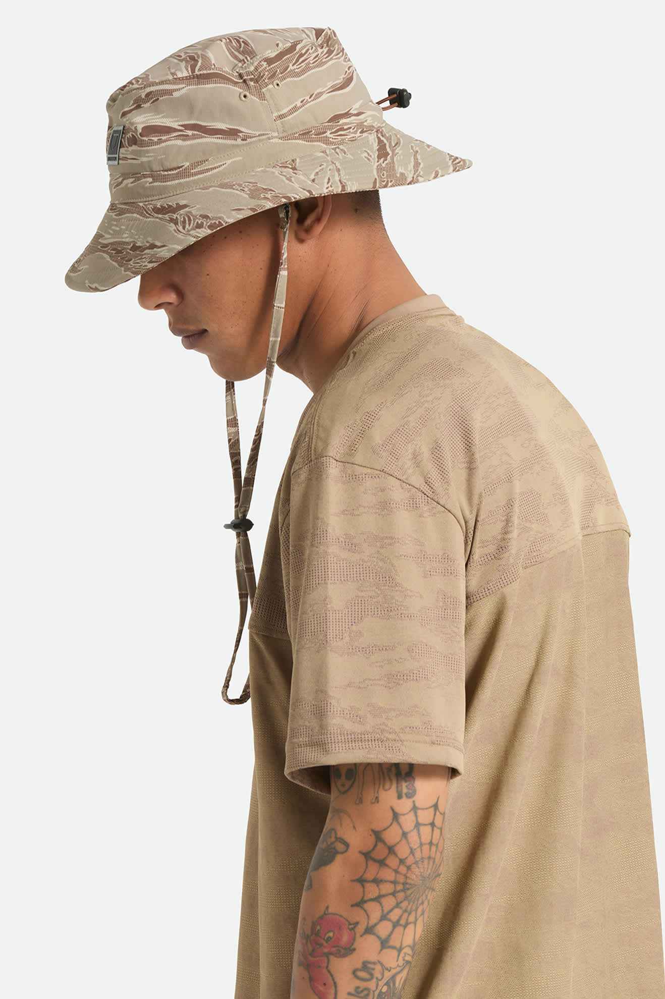 Unisex Journey Boonie Hat in the color Desert Tiger Camo - Men's Side View