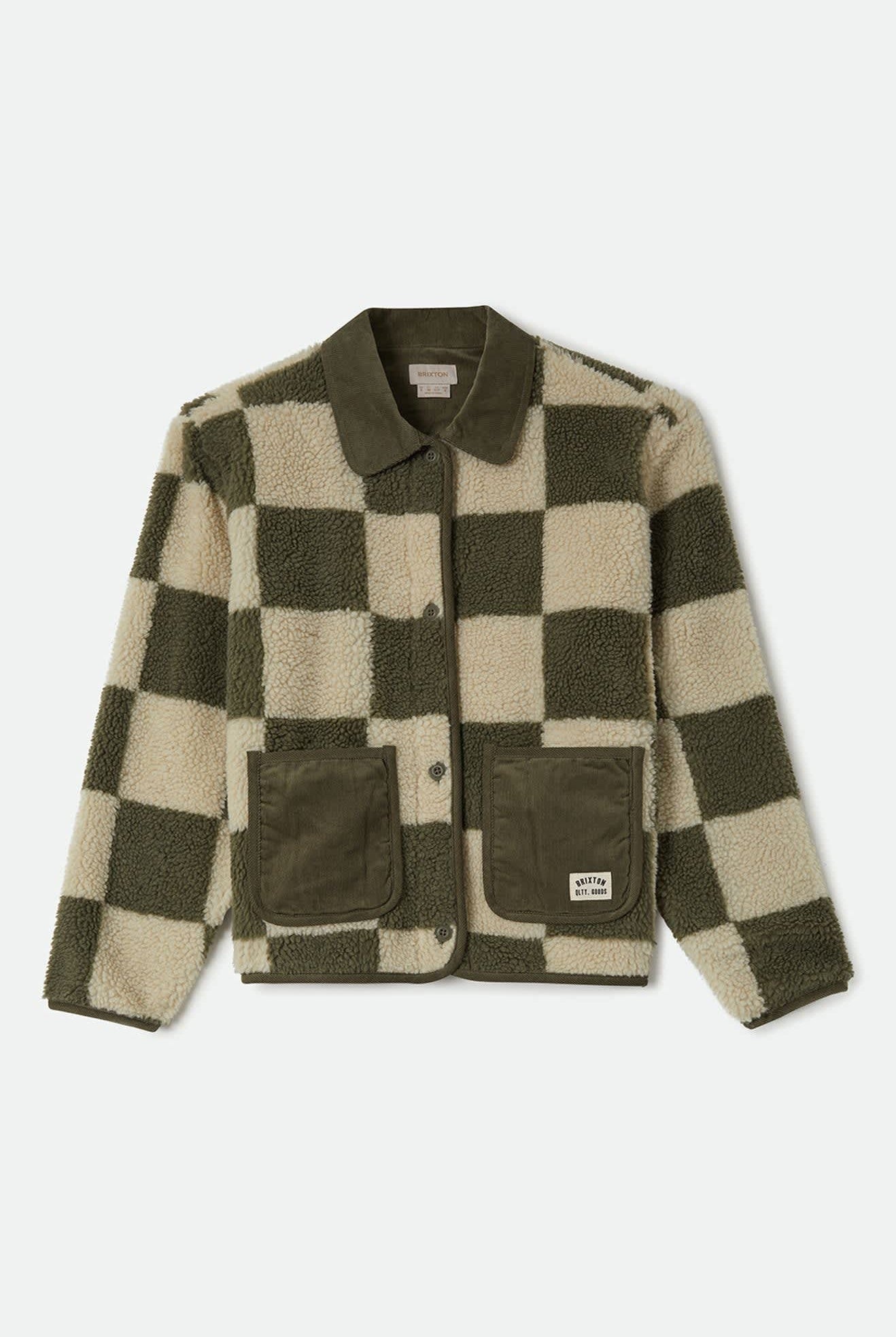 Women's Delilah Quilted Jacket in the color Surplus/Natural - Front Product View