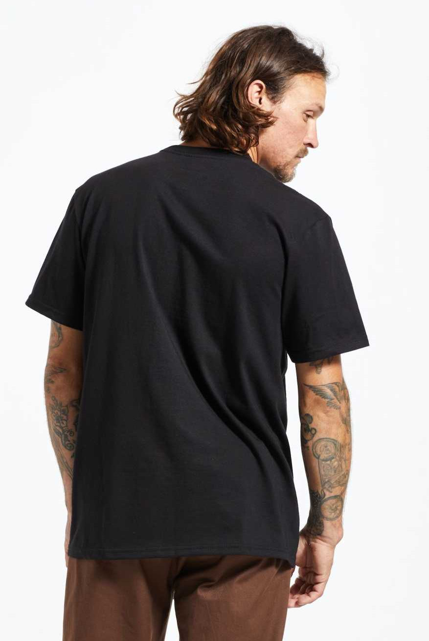 Men's Back Fit Image | Builders S/S Standard T-Shirt - Black