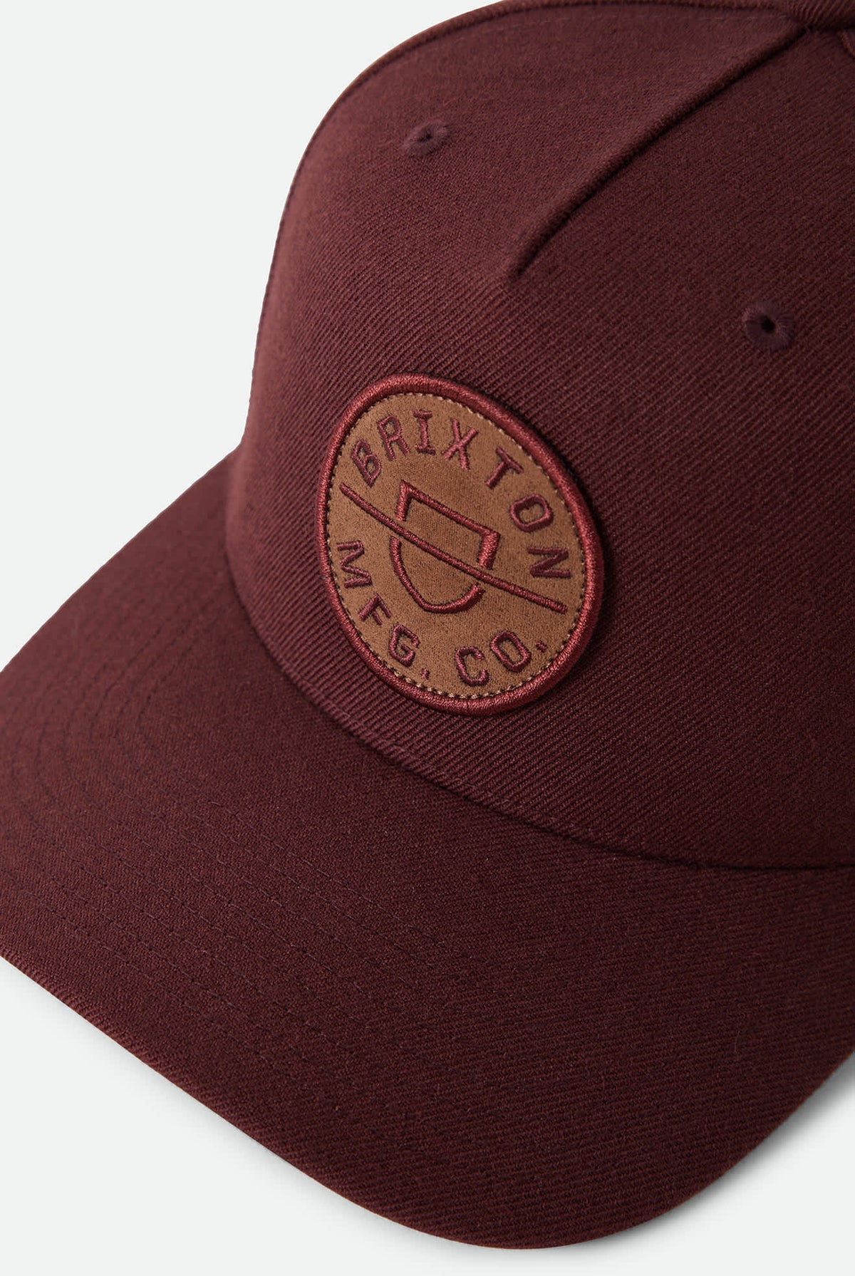 Unisex Crest Snapback in the color Dark Brick/Brown - Additional Laydown image