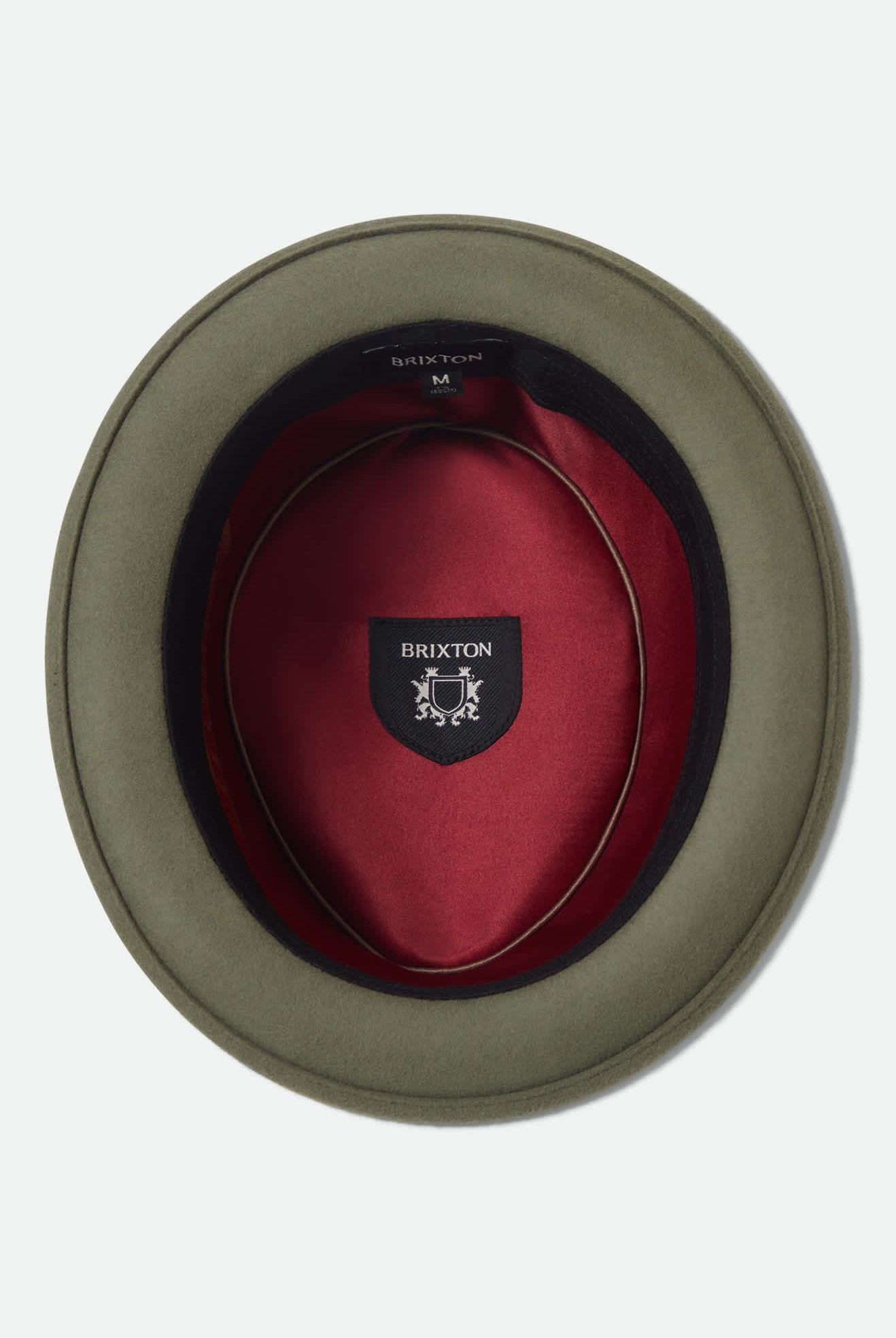 Unisex Stout Pork Pie in the color Olive Surplus/Bronze - Additional Laydown image