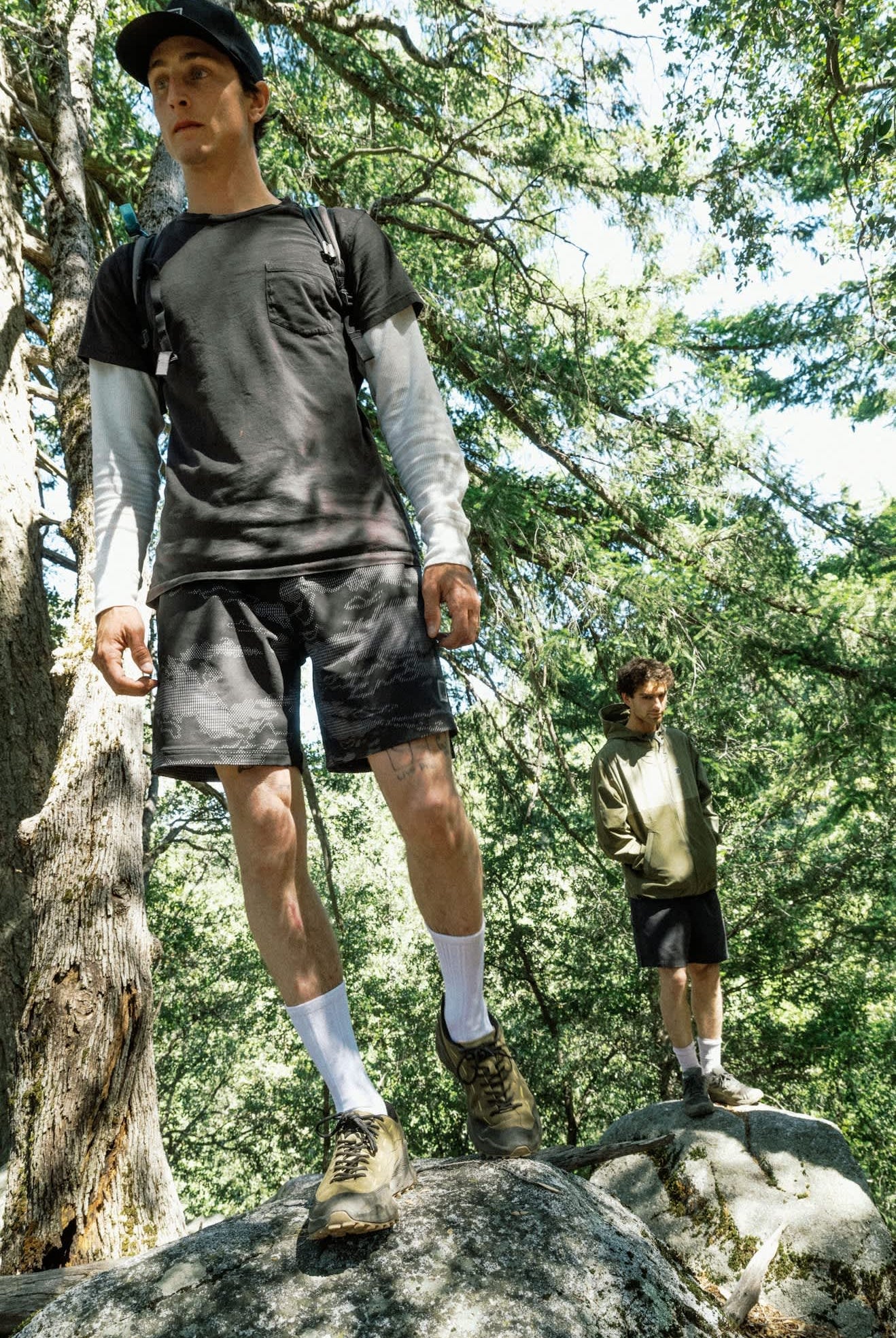 Men's Journey Active Short in the color Black Camo - Men's Lifestyle image