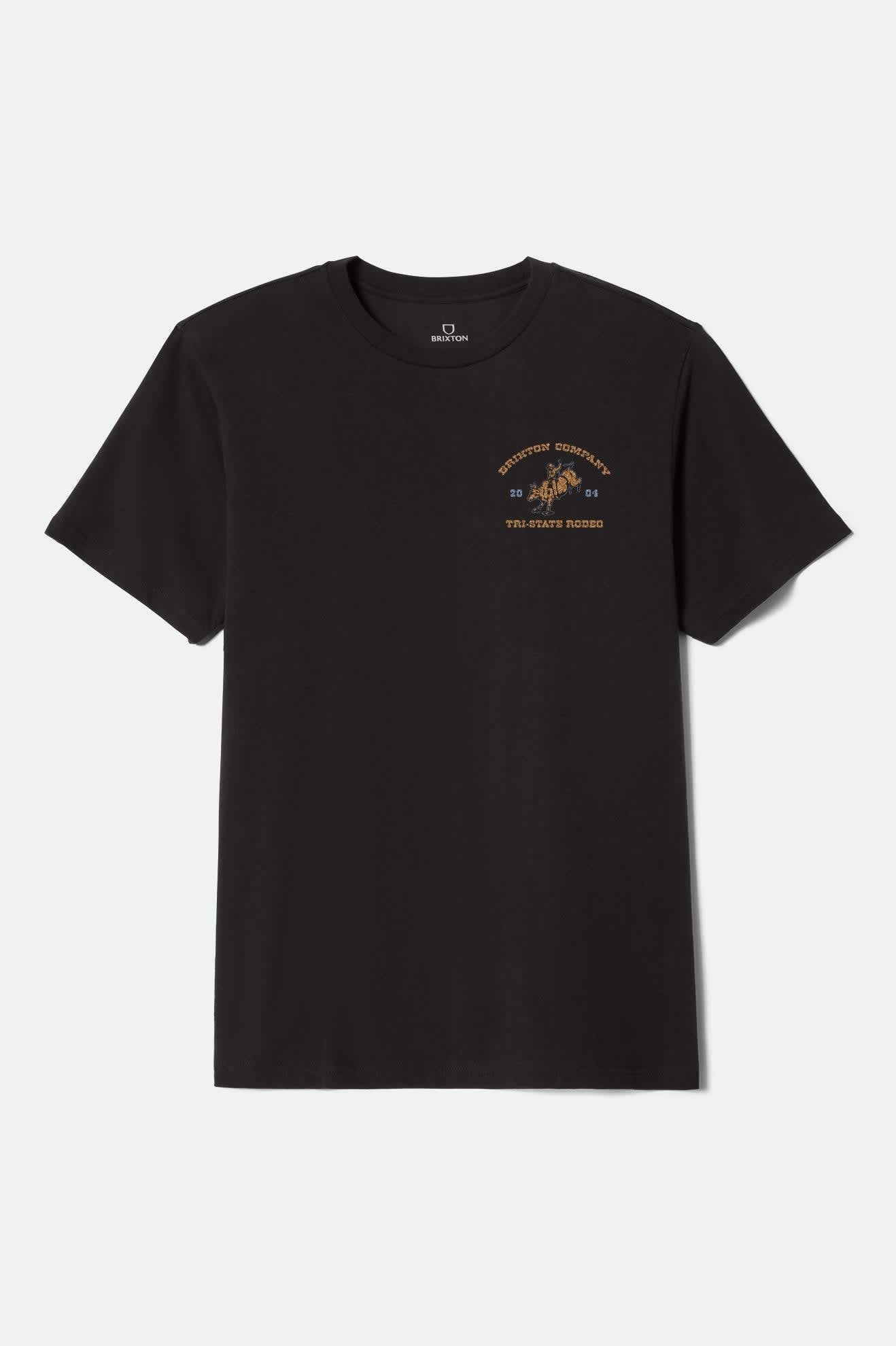 Men's Danforth S/S Standard T-Shirt in the color Black - Front Product View