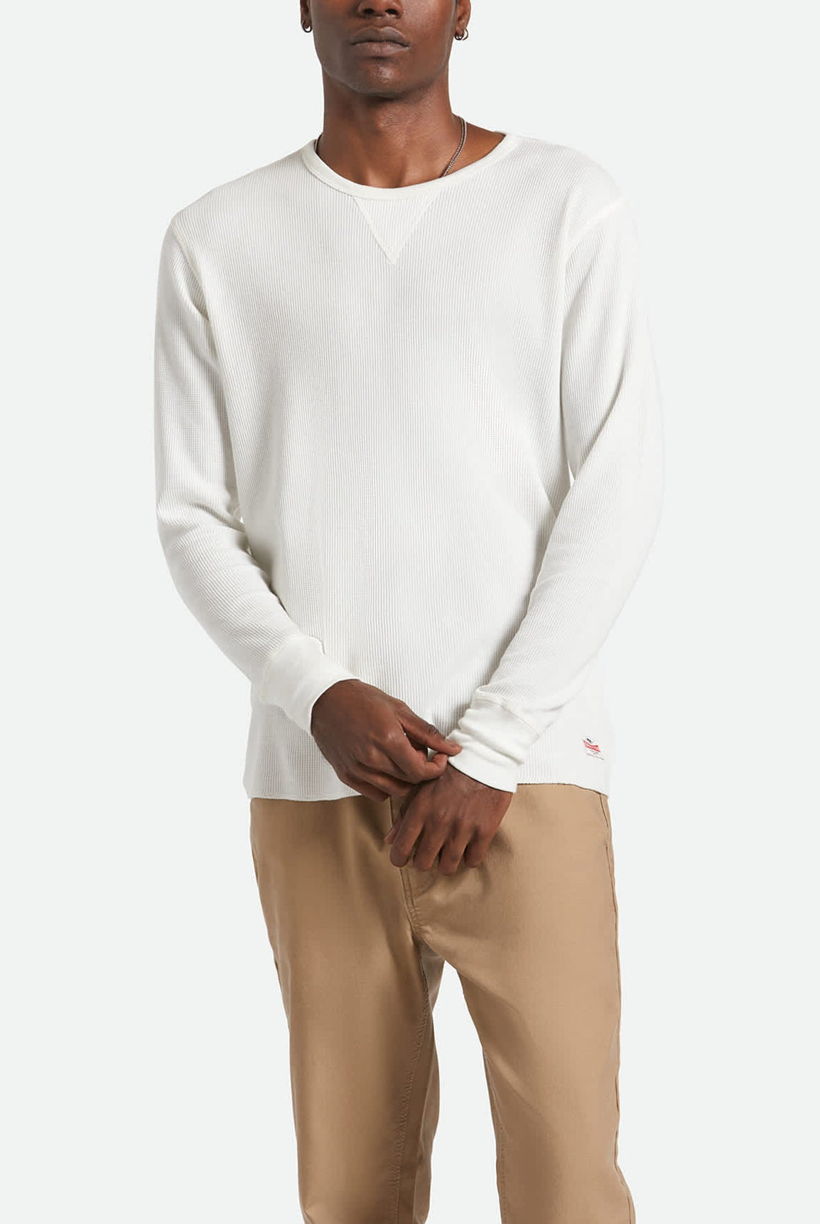 Men's Altered Threads L/S Thermal in the color Off White - Men's Front View