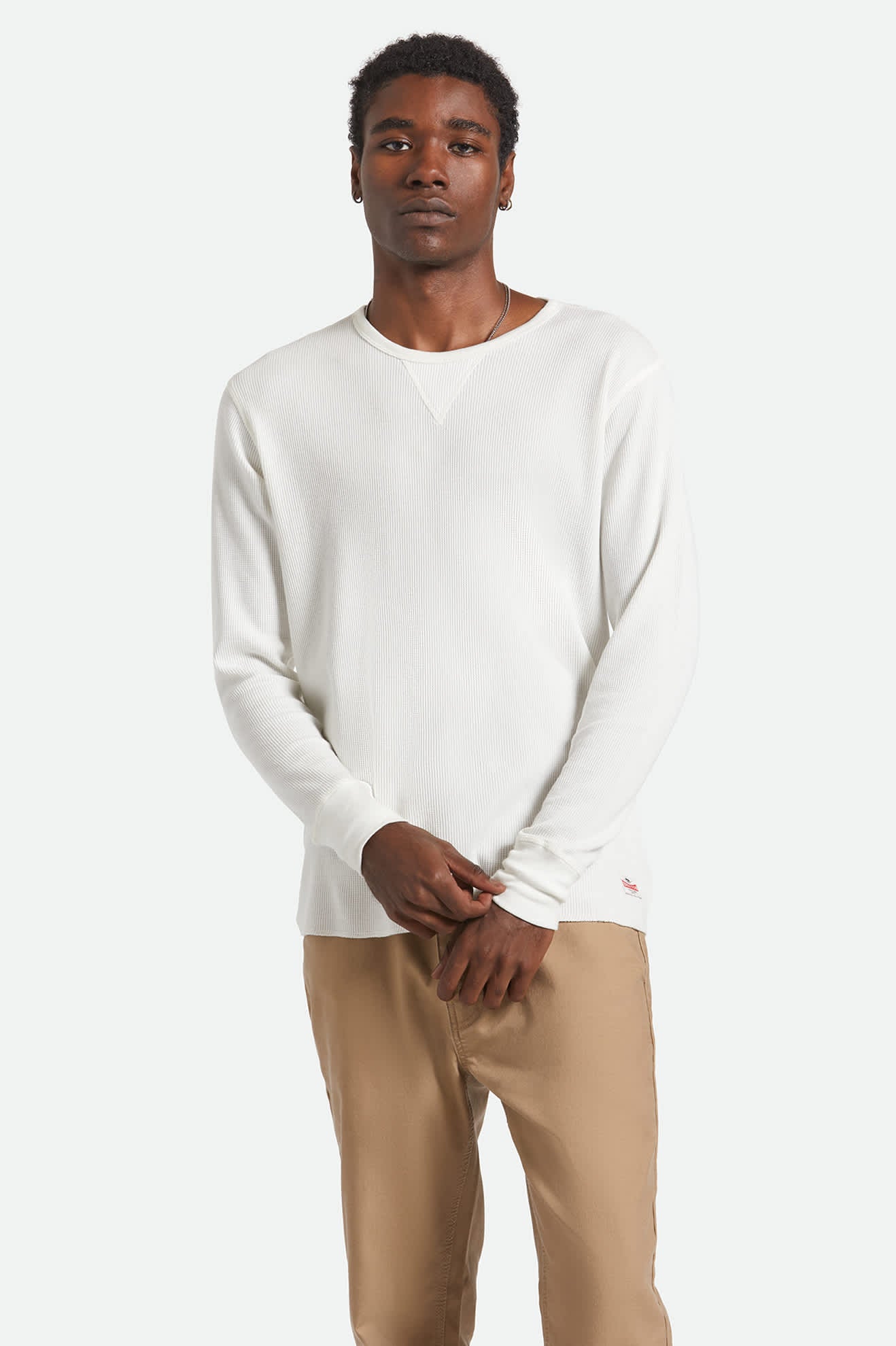 Men's Altered Threads L/S Thermal in the color Off White - Men's Front View