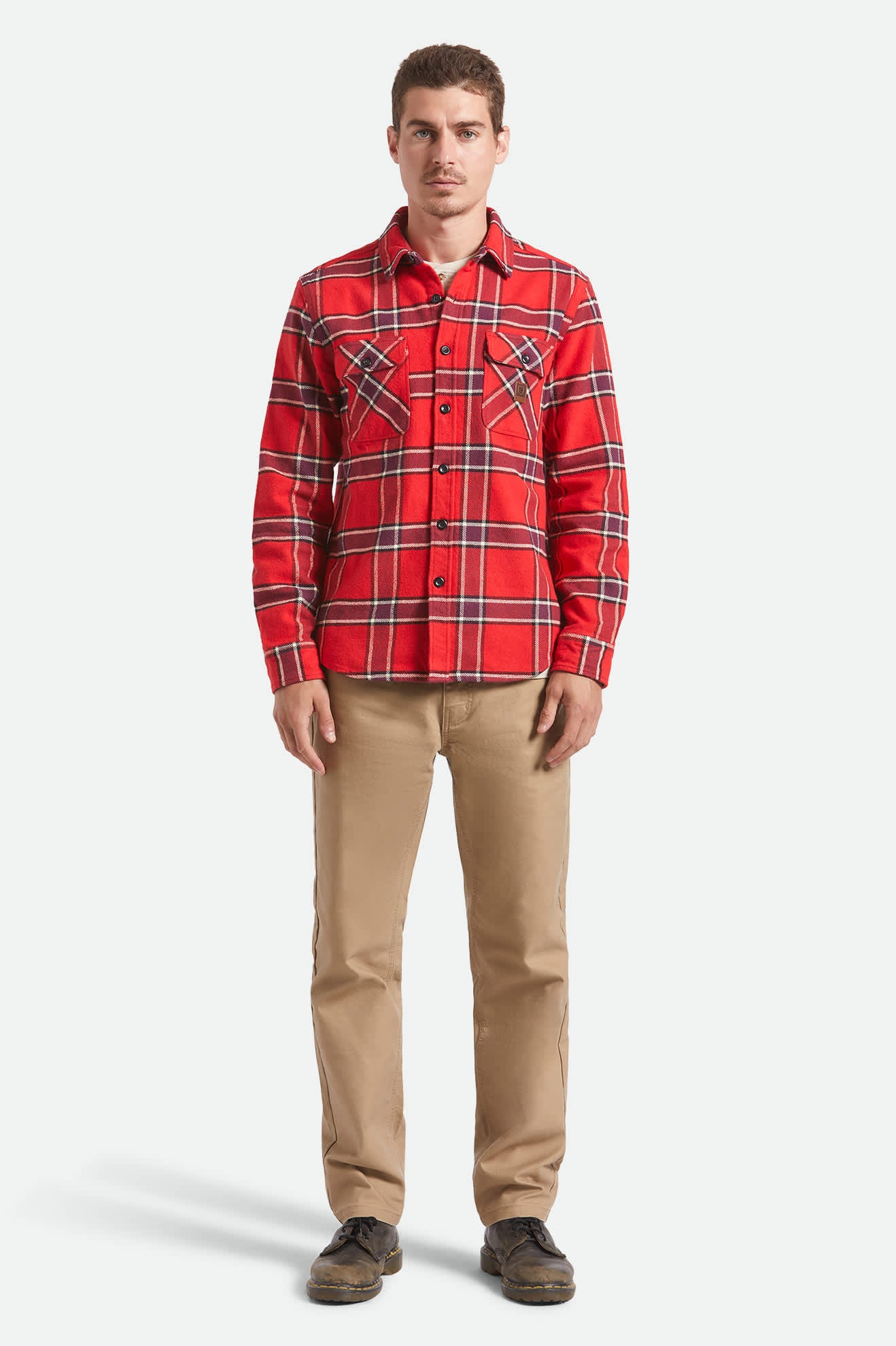 Men's Bowery Heavyweight Flannel in the color Adrenaline Rush - Additional Fit image