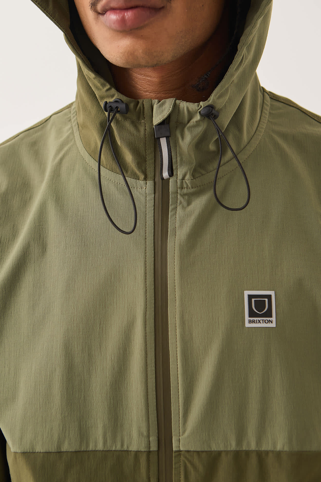 Men's Journey Zip Jacket in the color Dark Olive/Olive Surplus - Additional Fit image