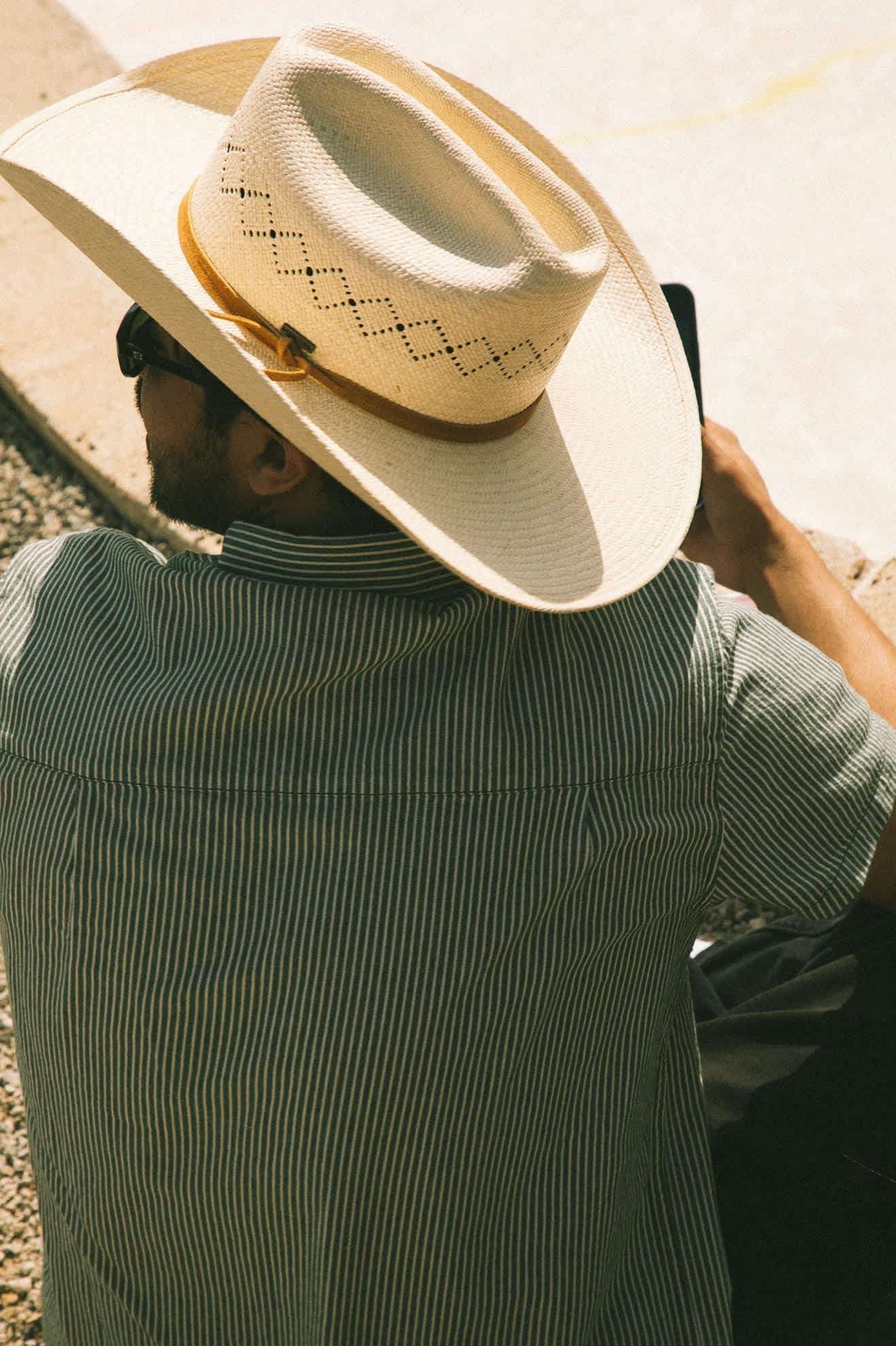 Unisex Laredo Panama Straw Cowboy Hat in the color Catalina Sand - Men's Lifestyle image