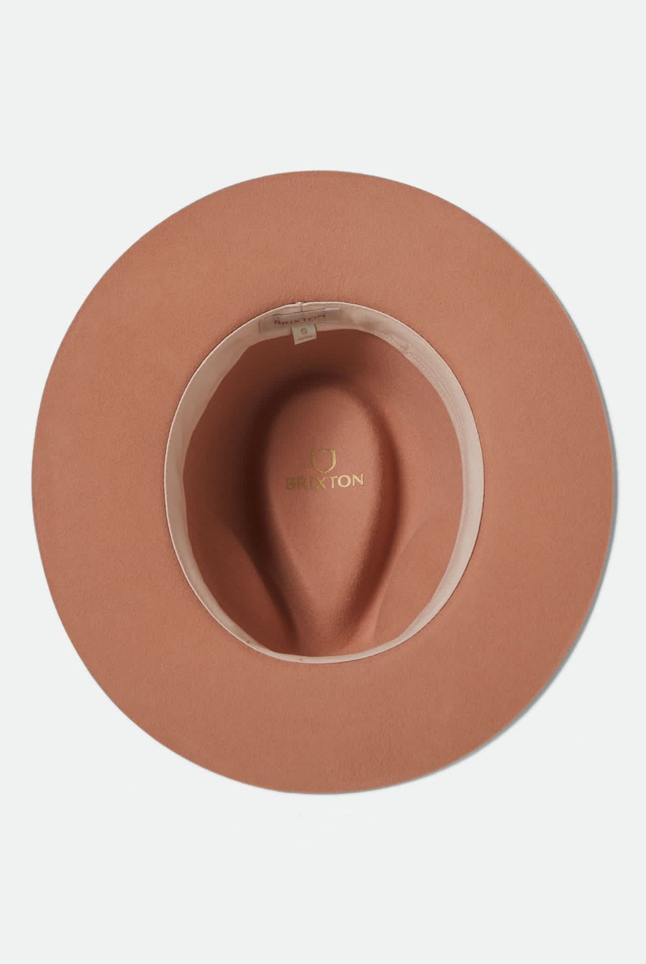 Unisex Wesley Fedora in the color Italian Clay - Additional Laydown image