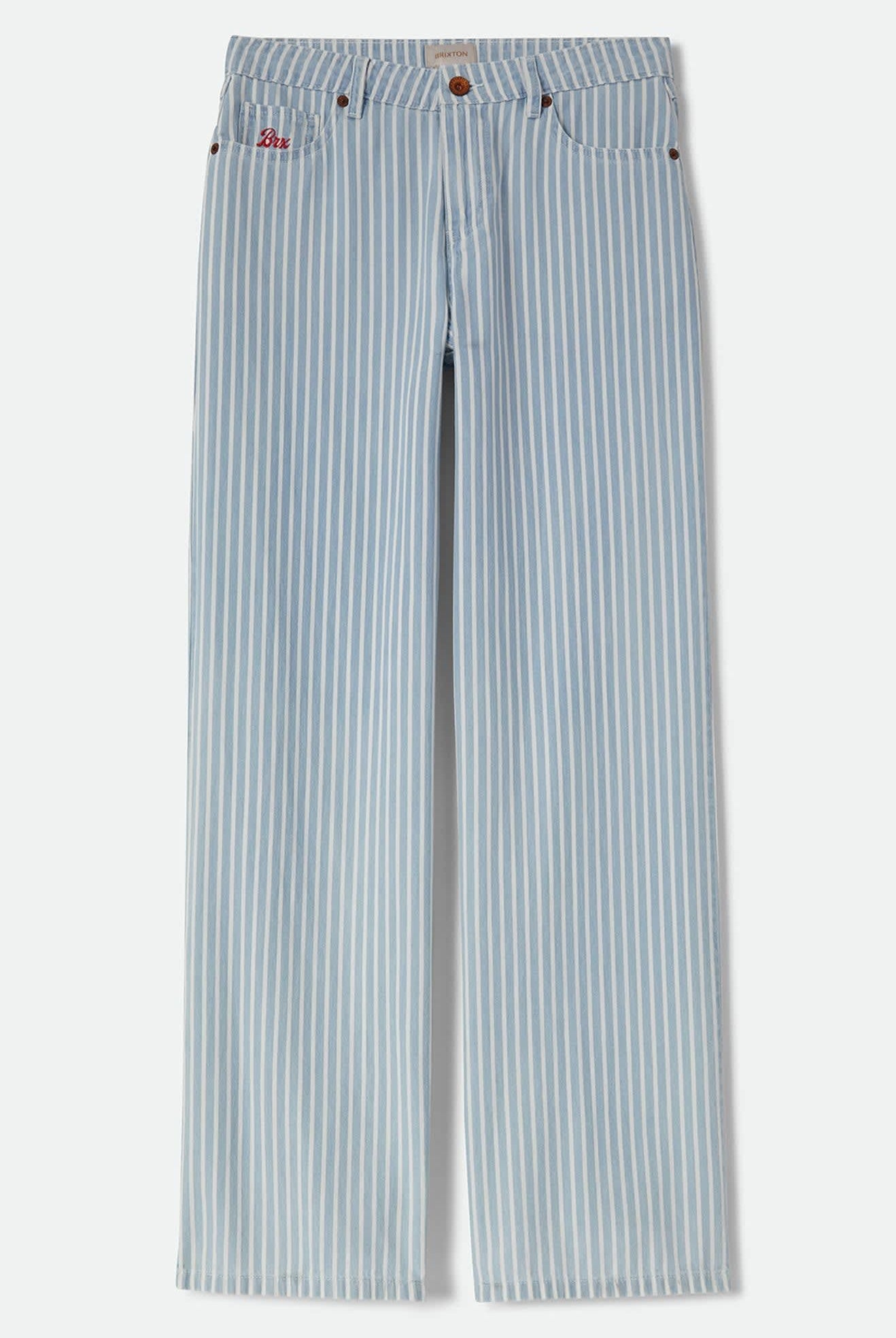 Women's The Chloe 5-Pocket Pant in the color Two Boot Stripe - Front Product View