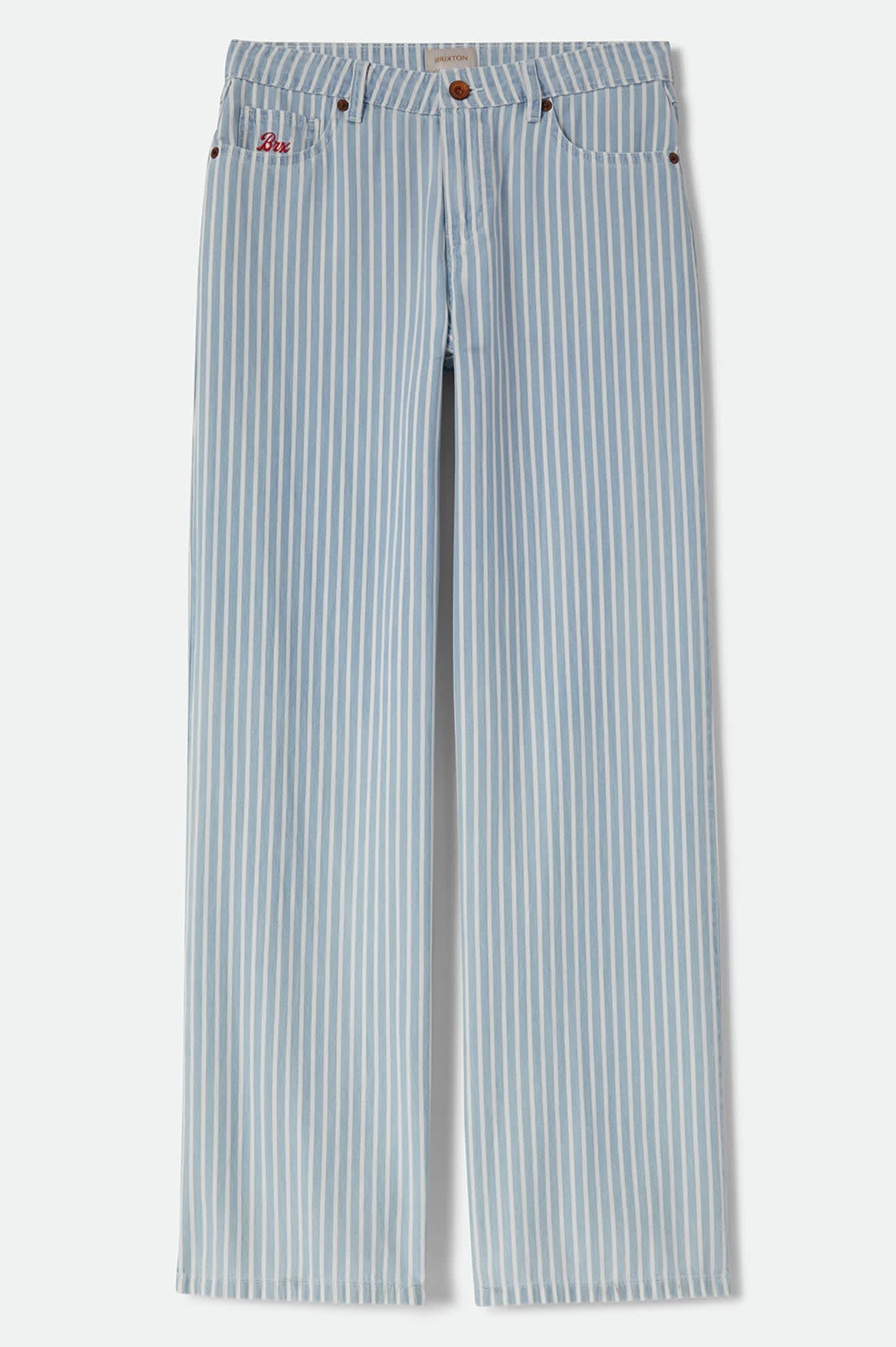 Women's The Chloe 5-Pocket Pant in the color Two Boot Stripe - Front Product View