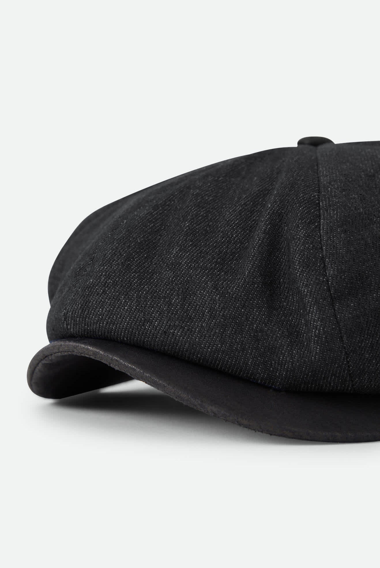 Unisex Brood Baggy Flannel Snap Cap in the color Black Denim/Black - Additional Laydown image