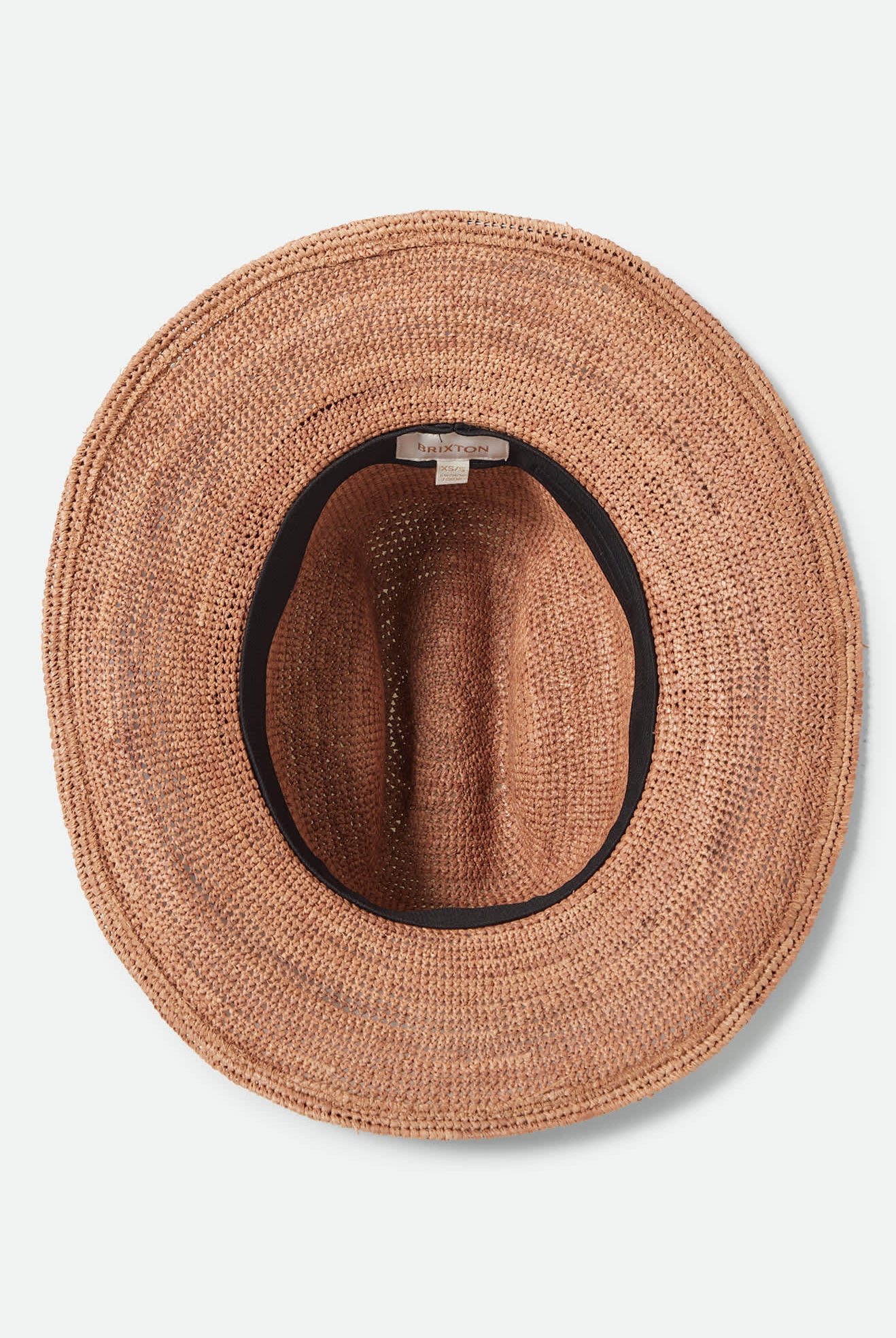 Women's Odessa Straw Packable Cowboy Hat in the color Italian Clay - Additional Laydown image