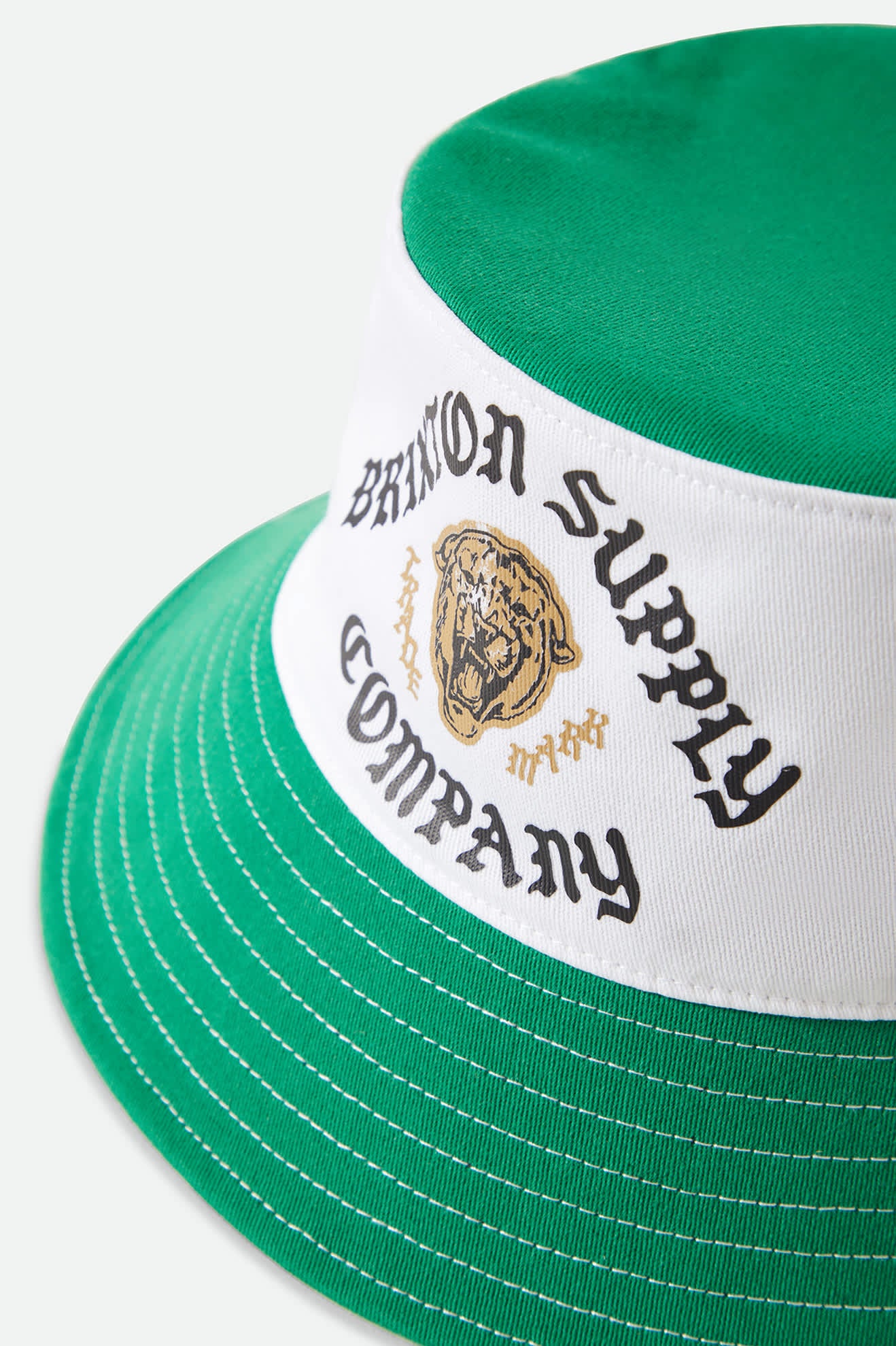 Unisex Eldon Packable Bucket Hat in the color Green/Off White Morado - Additional Laydown image