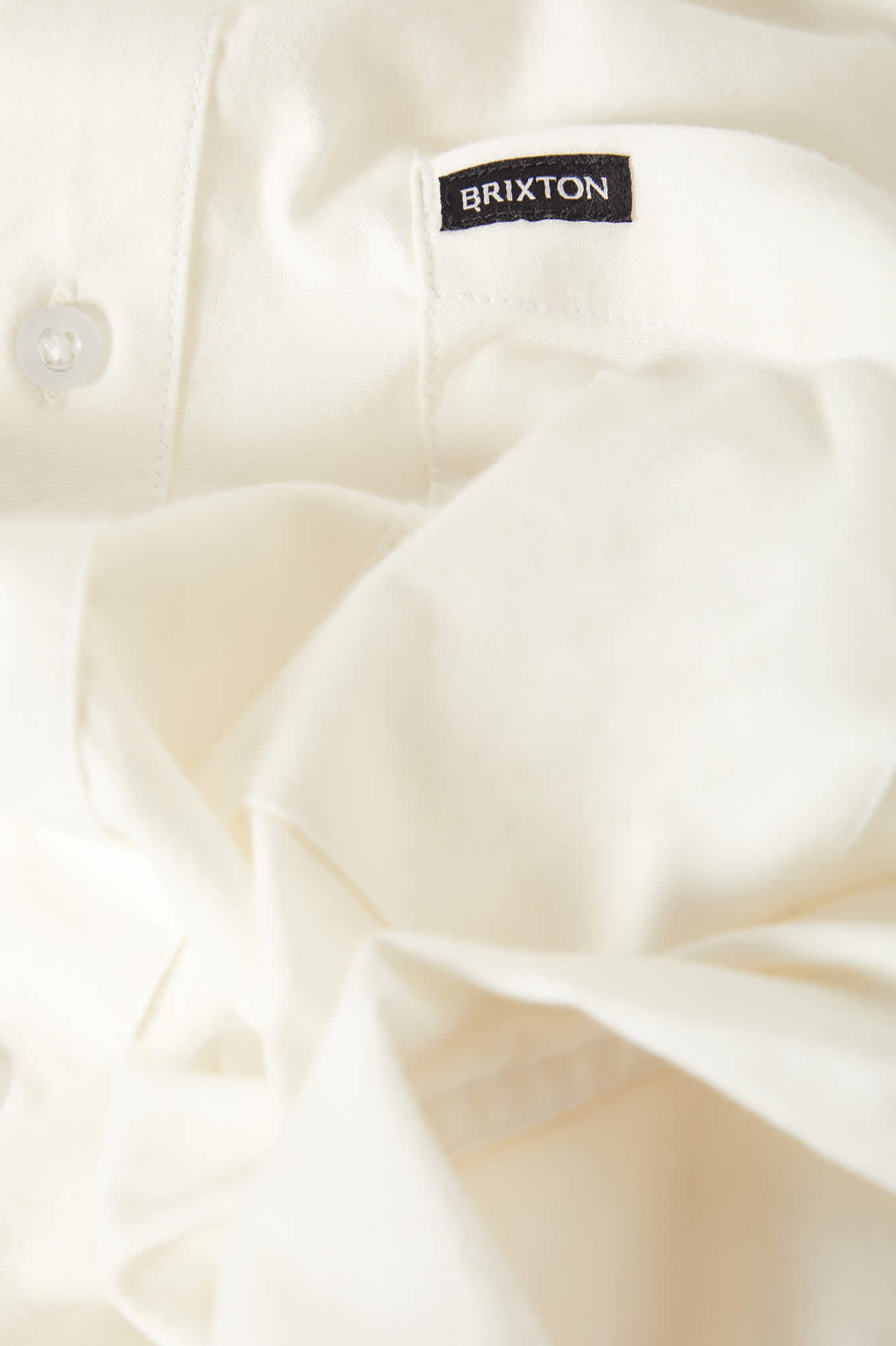 Men's Sanford Oxford Short Sleeve Shirt in the color Off White - Additional Laydown image