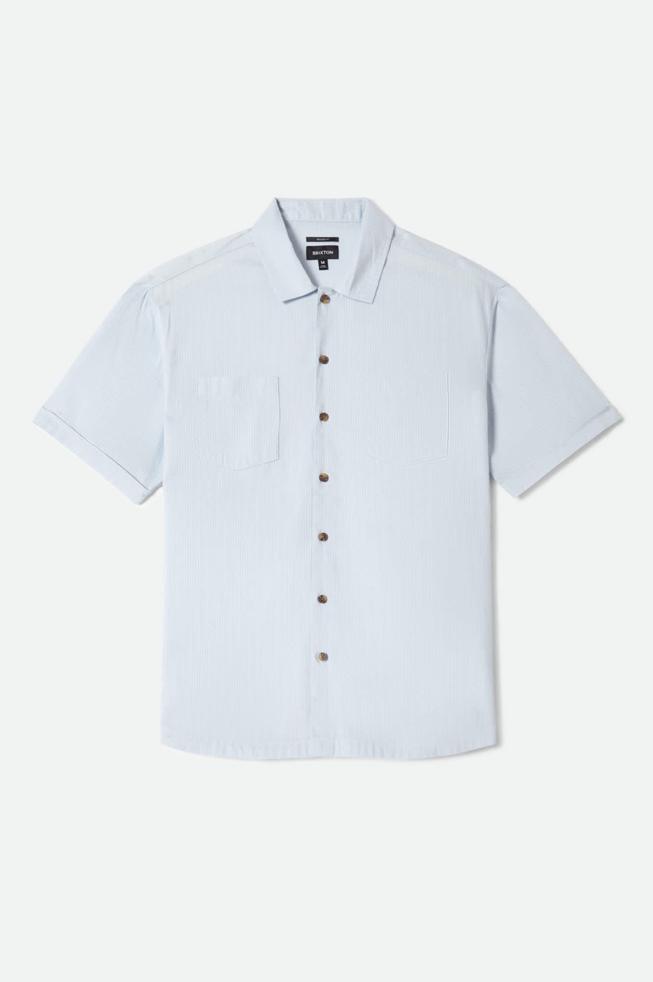 Men's The Vintage Short Sleeve Shirt in the color Blue Aura - Front Product View