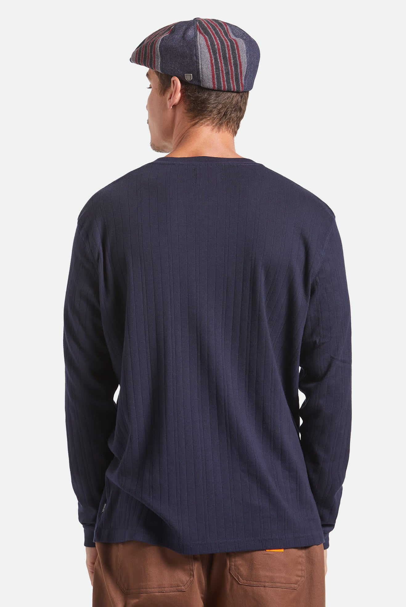 Unisex Altered Threads Brood Baggy Snap Cap in the color Medium Wash Denim - Men's Back View