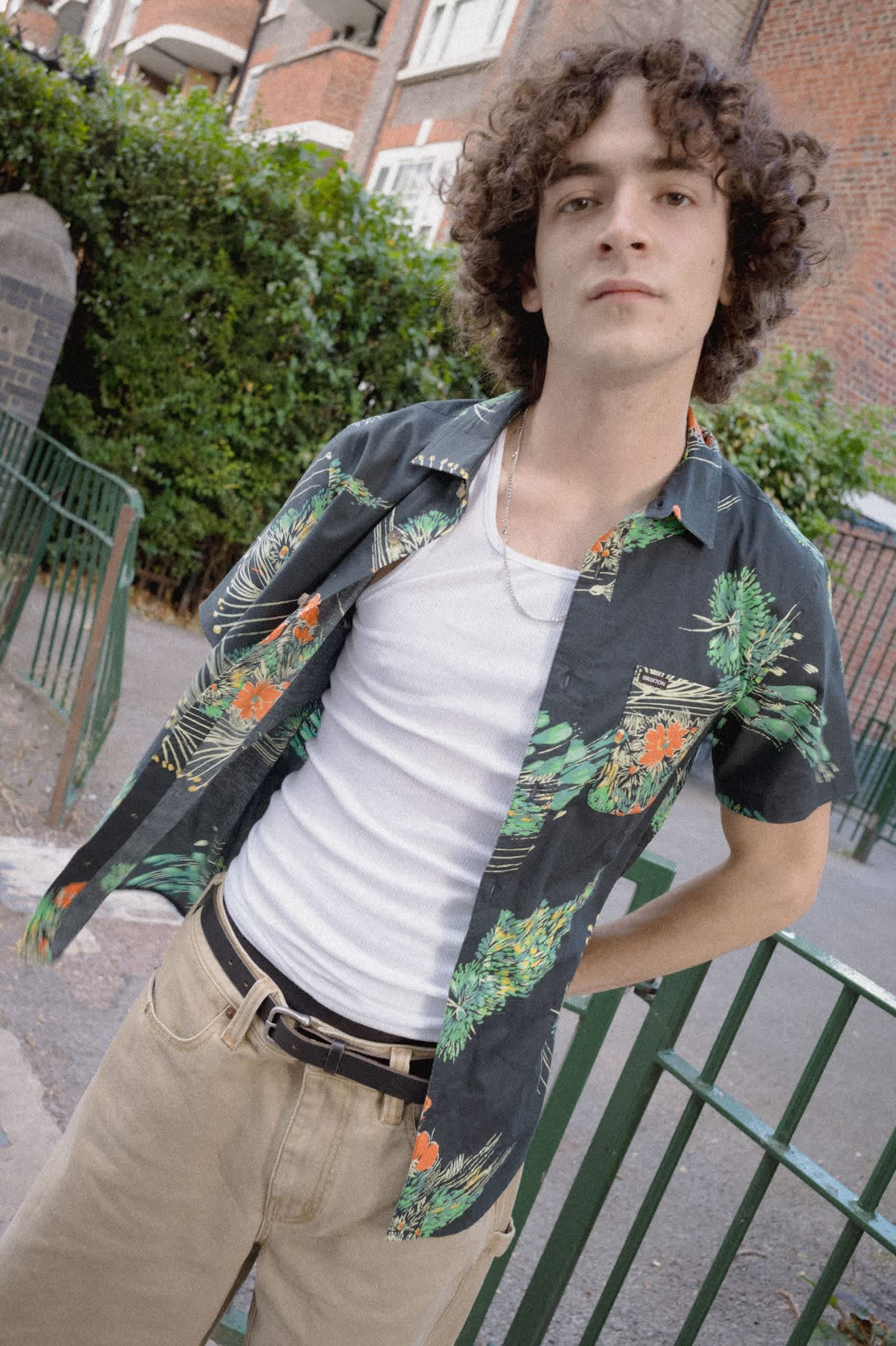 Men's Brixton Relaxed Short in the color Washed British Khaki - Men's Lifestyle image
