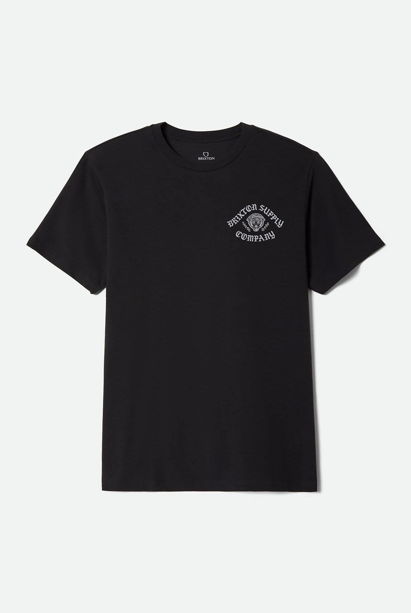 Men's Morado Short Sleeve Standard T-Shirt in the color Black - Front Product View