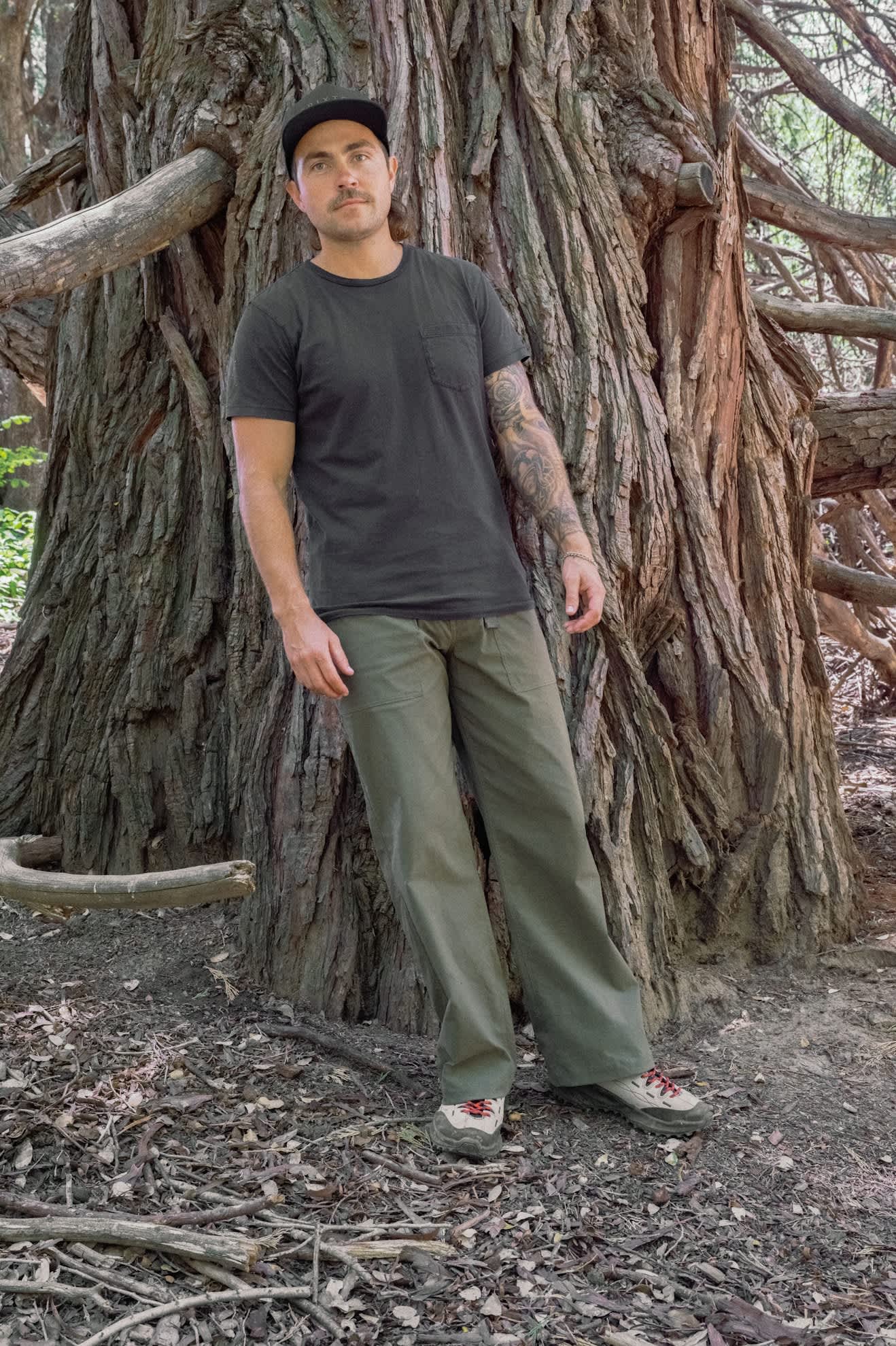 Men's Journey Utility Pant in the color Dark Olive/Olive Surplus - Men's Lifestyle image