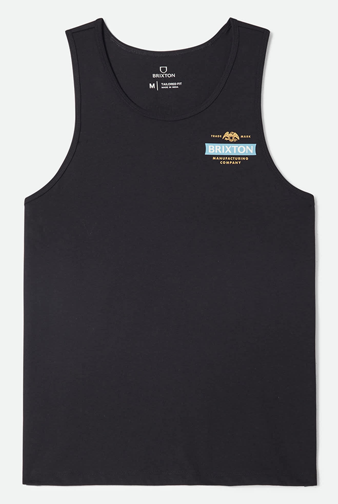 Men's Pinnacle Tank Top in the color Black - Front Product View