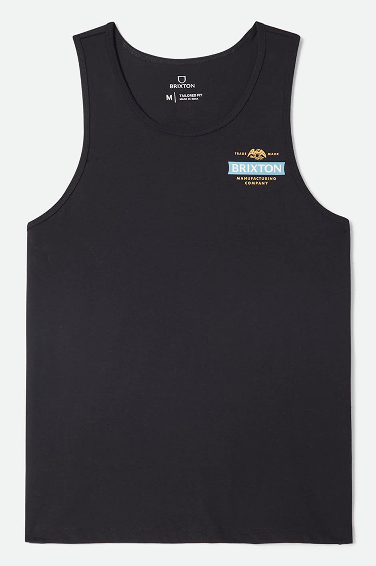 Men's Pinnacle Tank Top in the color Black - Front Product View