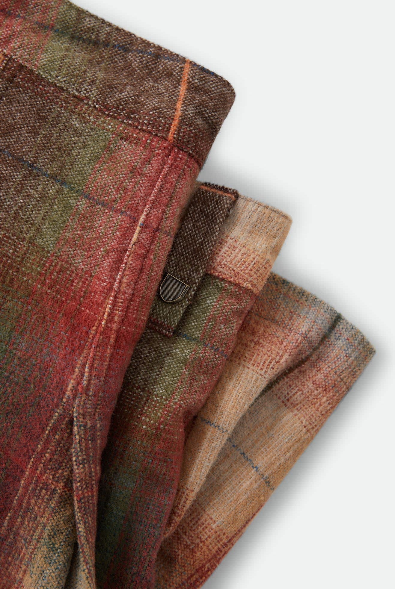 Women's Pleated Mini Skirt in the color Multi Shadow - Additional Laydown image