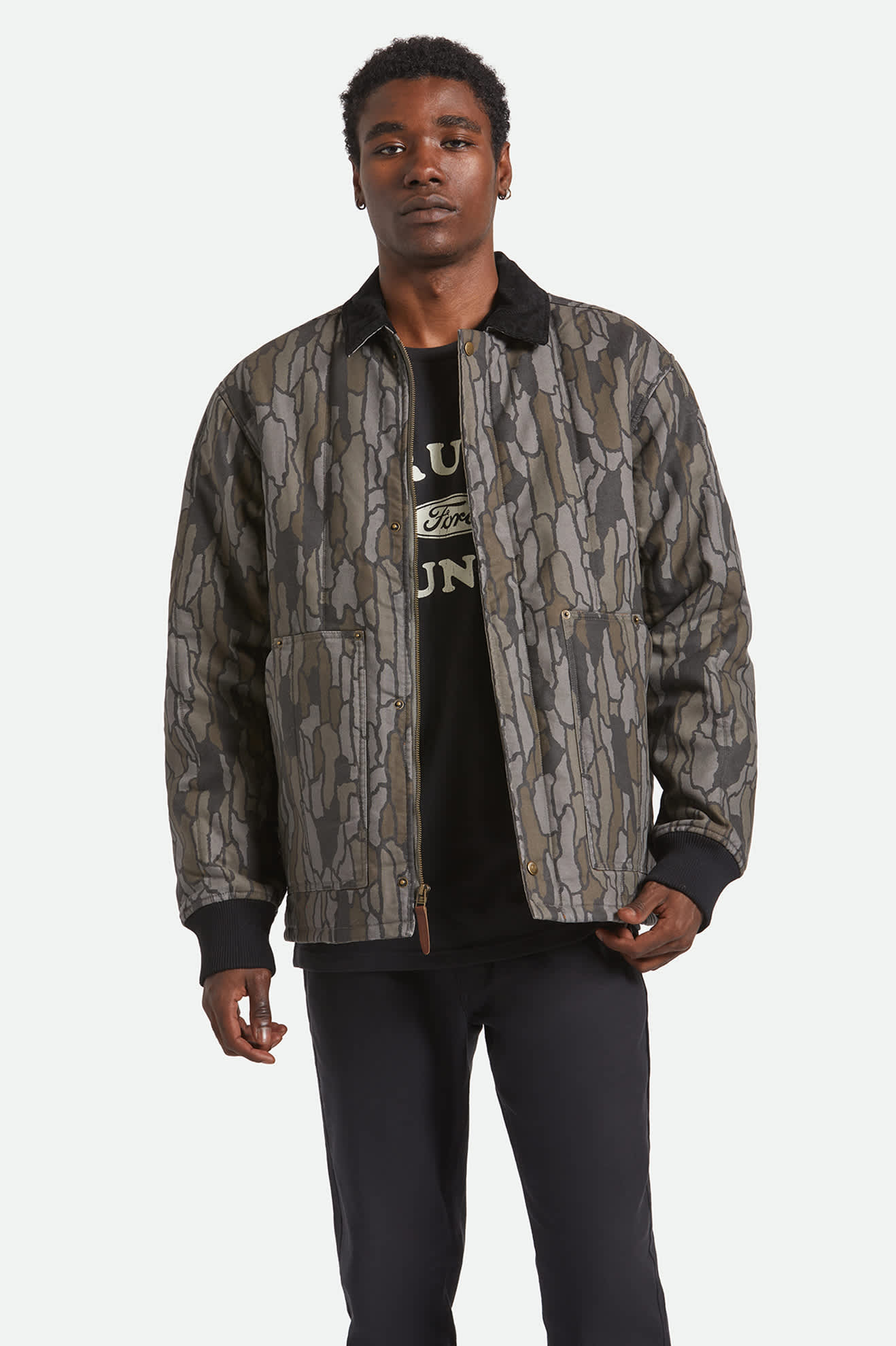 Men's Builders Ranch Jacket in the color Bark Camo - Men's Front View
