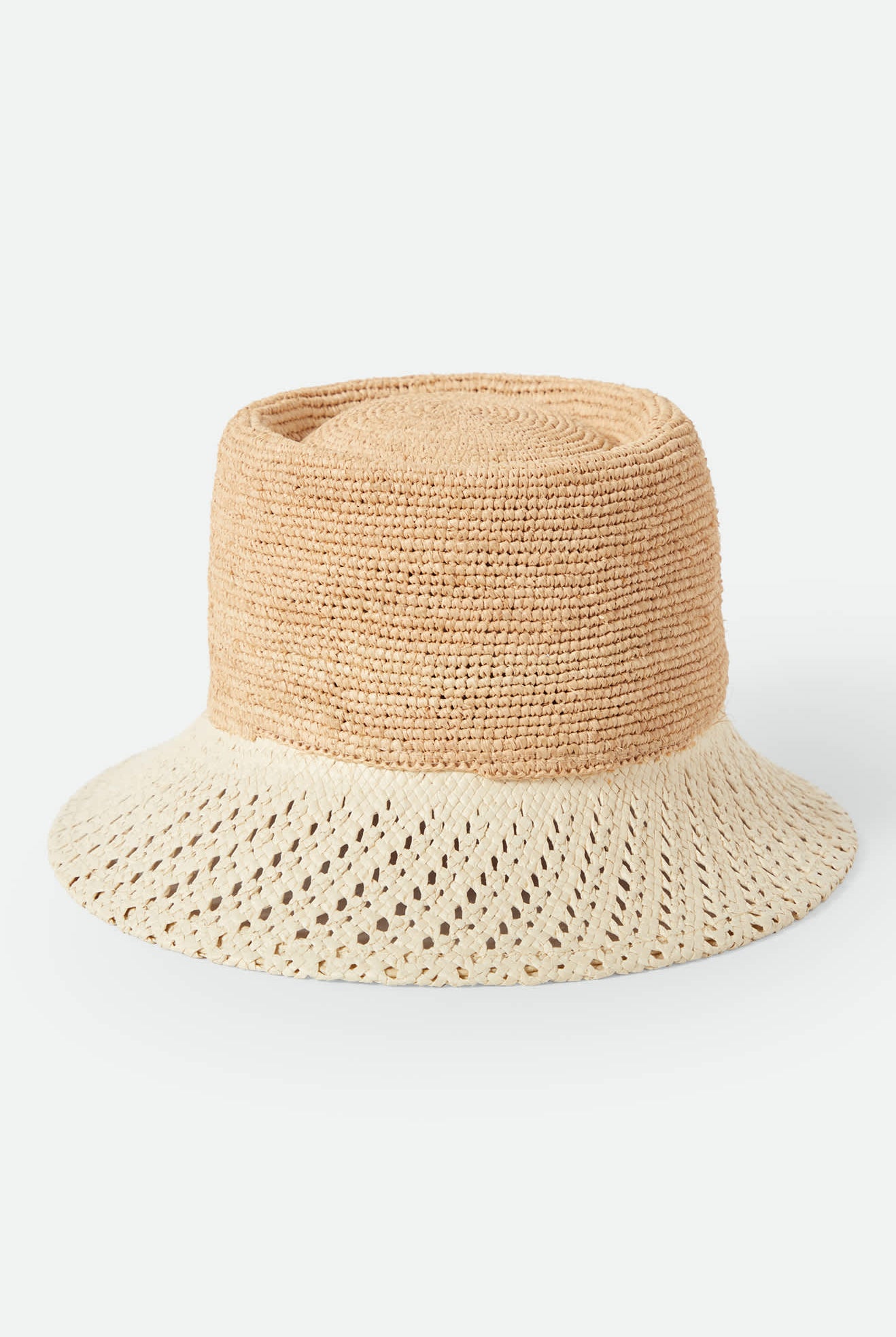 Women's Ellee Festival Straw Bucket Hat in the color Natural/Natural - Additional Laydown image