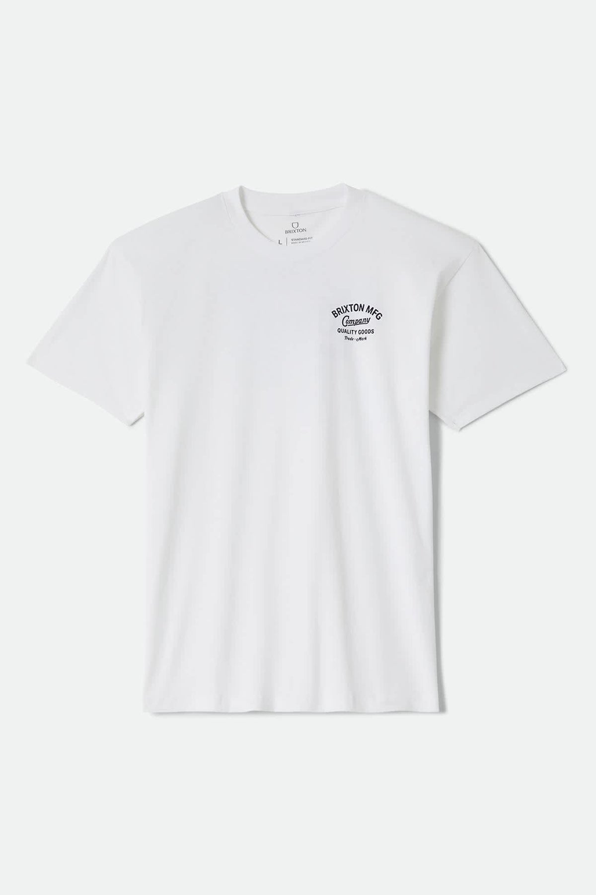 Men's Straton Standard T-Shirt in the color White - Front Product View